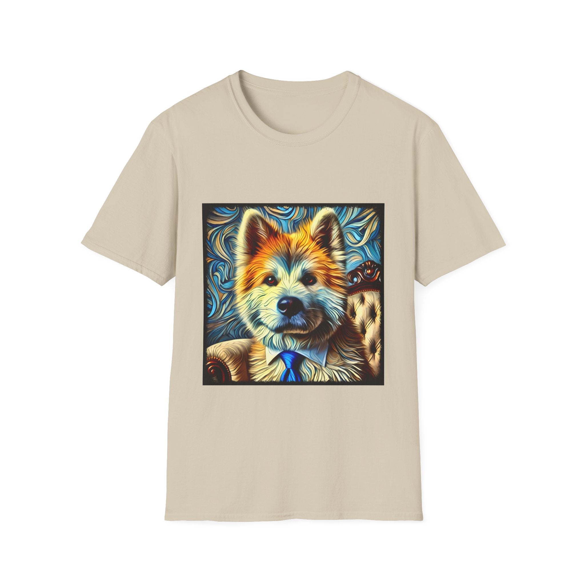Akita Shirt | Bold Gentleman Swirl Dog Lover Tee
