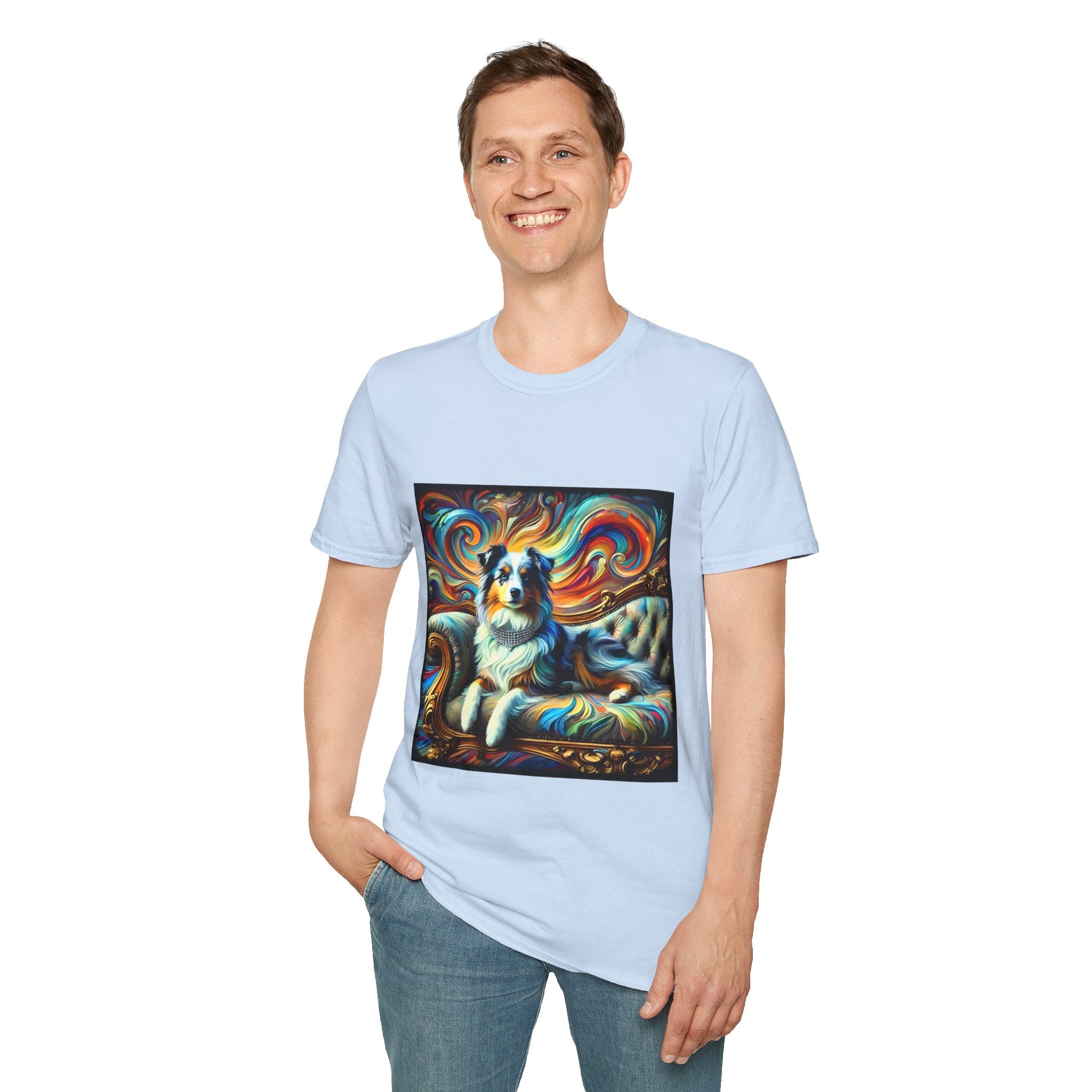 Miniature American Shepherd Vivid Swirl | Unisex Dog T-Shirt