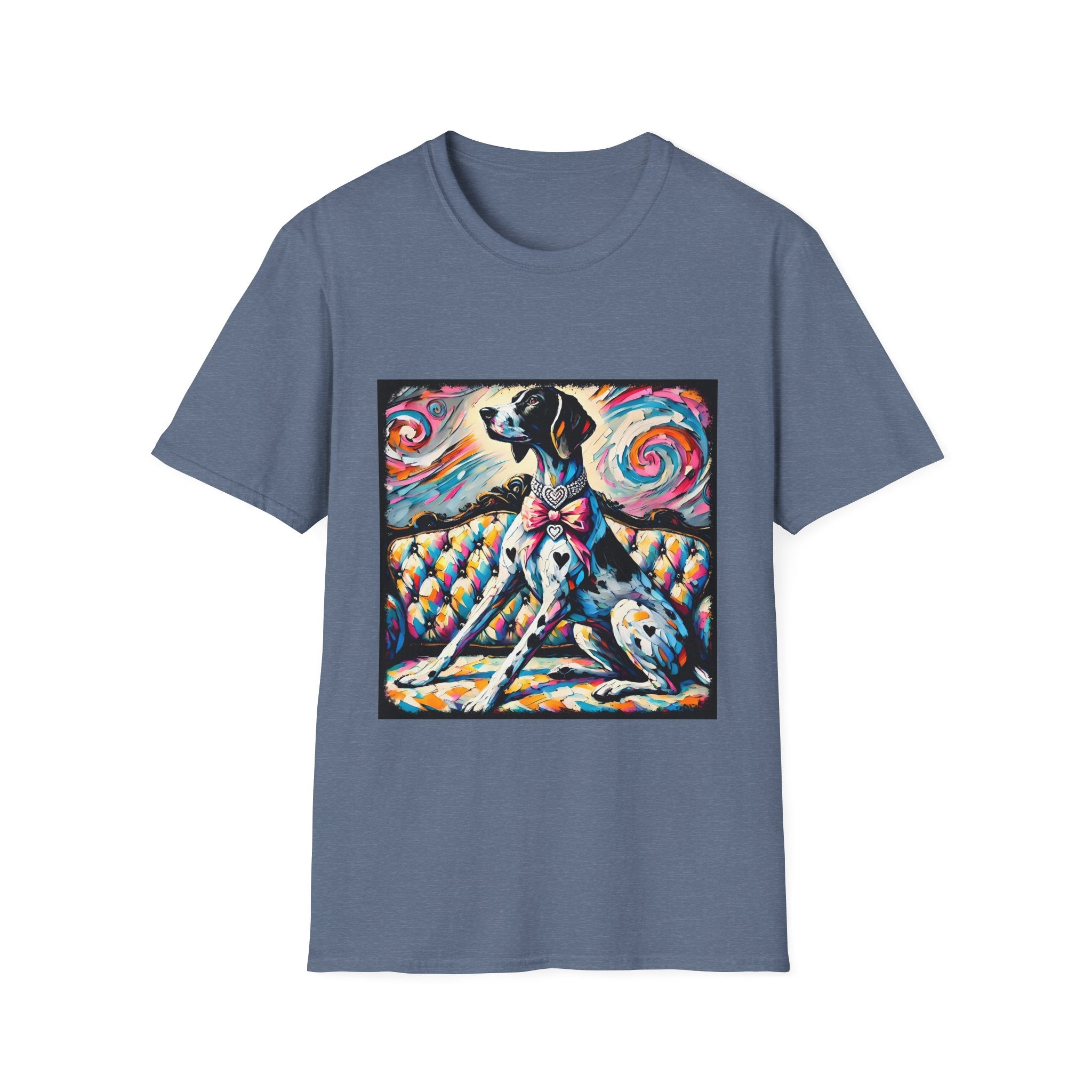 German Shorthaired Pointer Diamond Heart Swirl | Unisex Dog T-Shirt