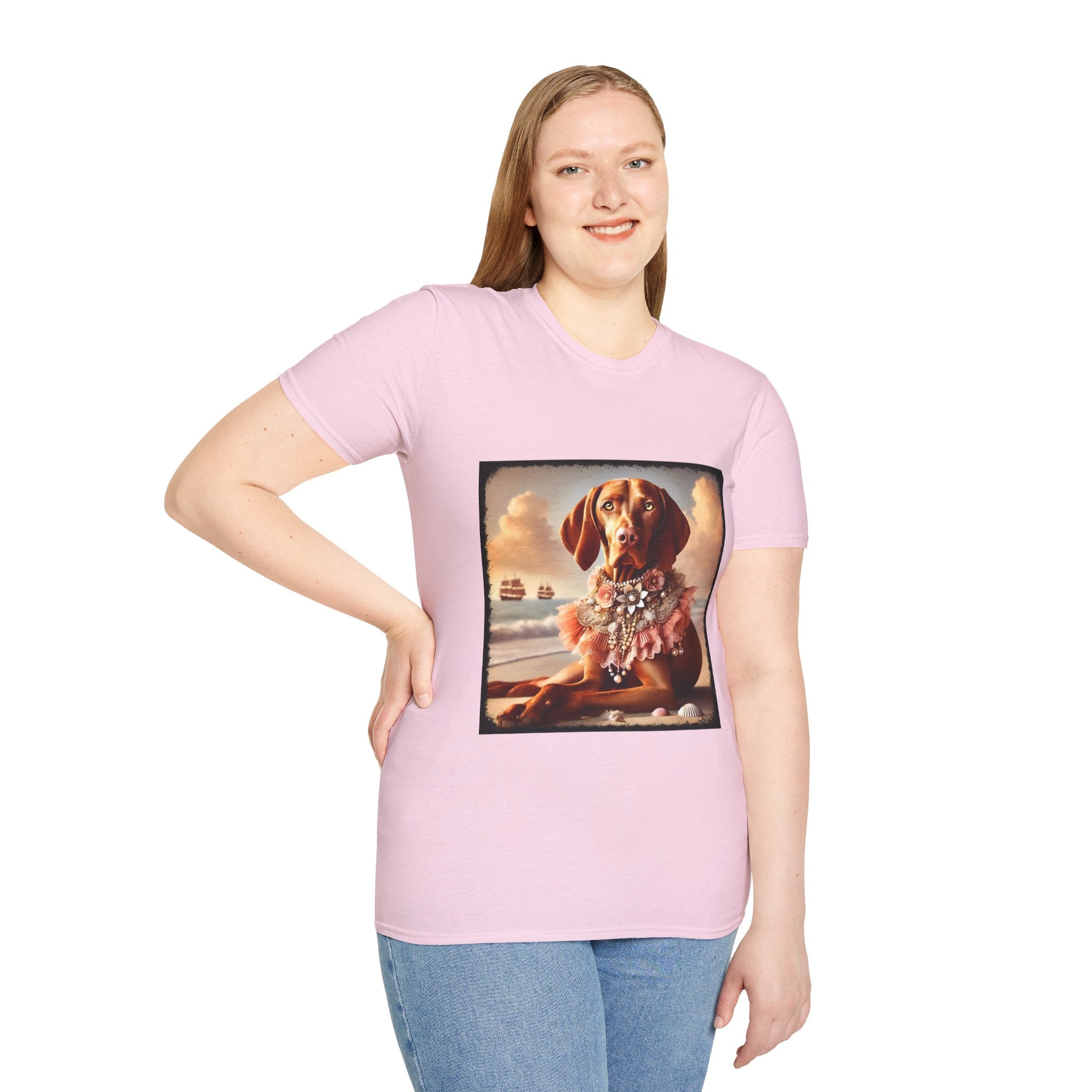 Vizsla Beach Beauty | Unisex Dog T-Shirt