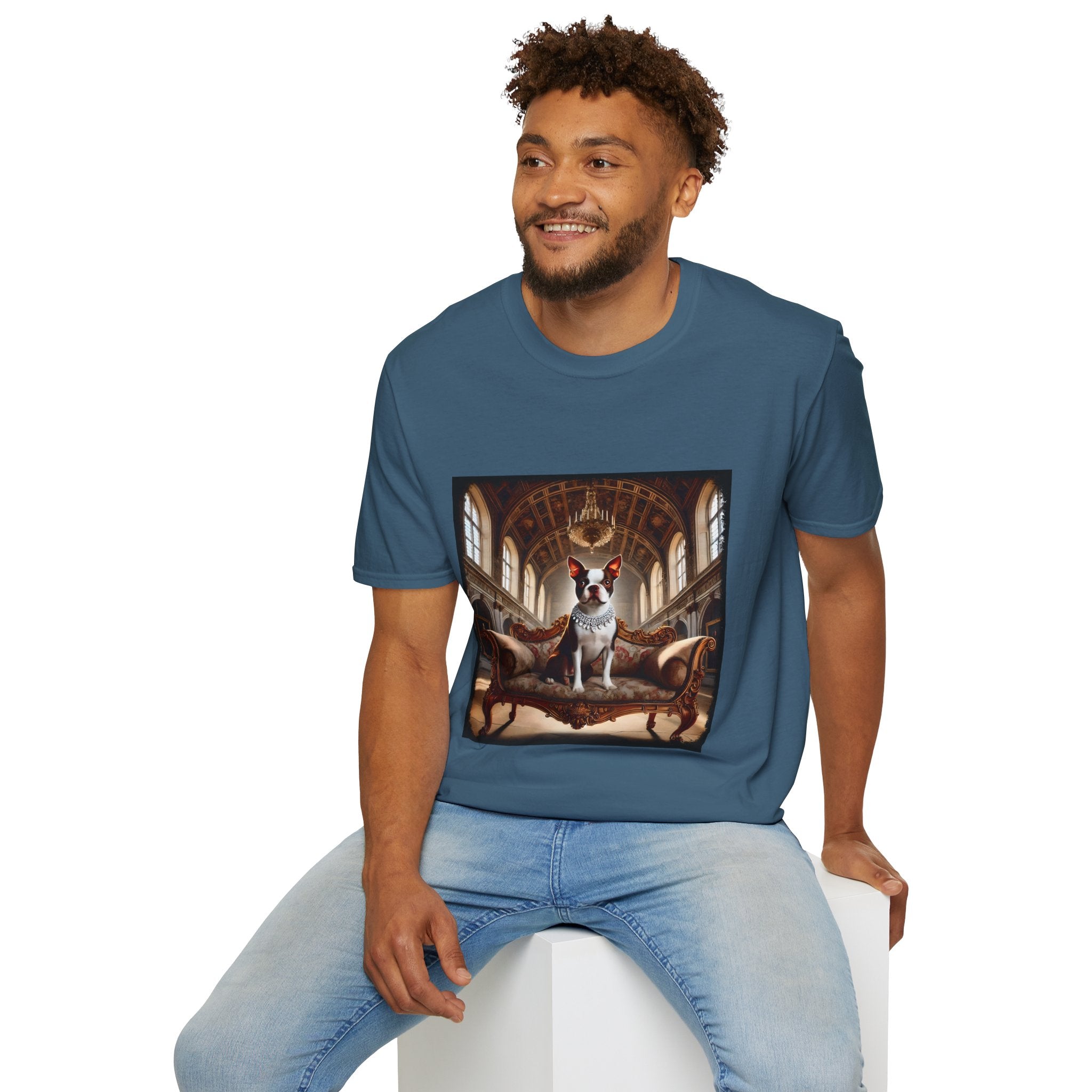 Boston Terrier Poised Princess  | Unisex Dog T-Shirt