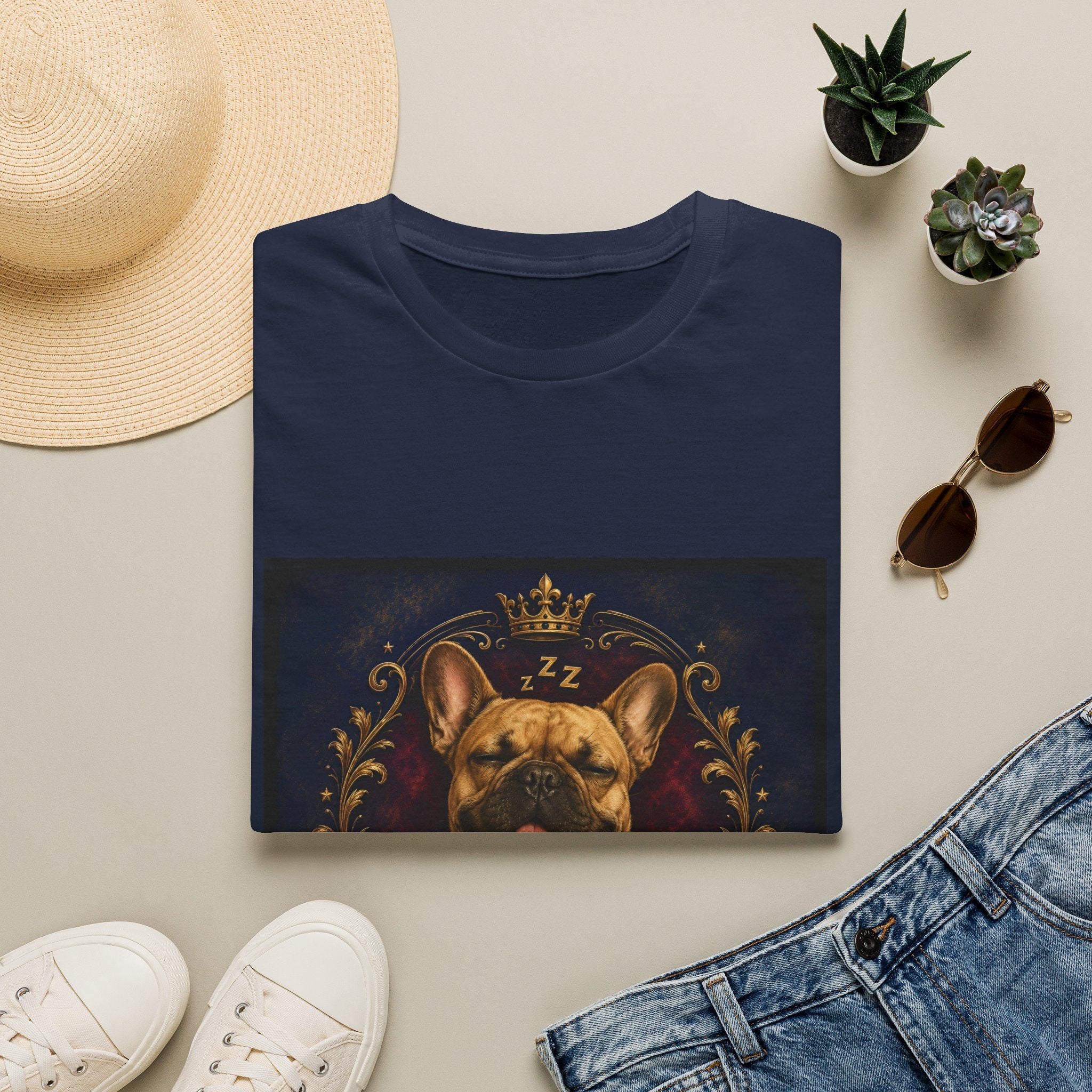 French Bulldog Shirt | All Bark, No Bite, Just Snoring Dog Lover Tee