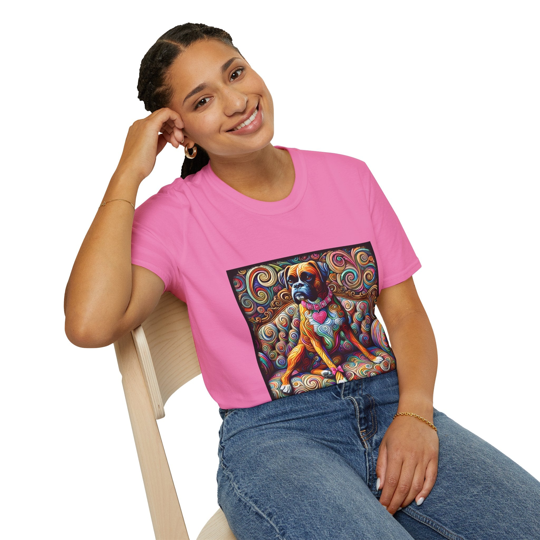 Boxer Love Swirl | Unisex Dog T-Shirt