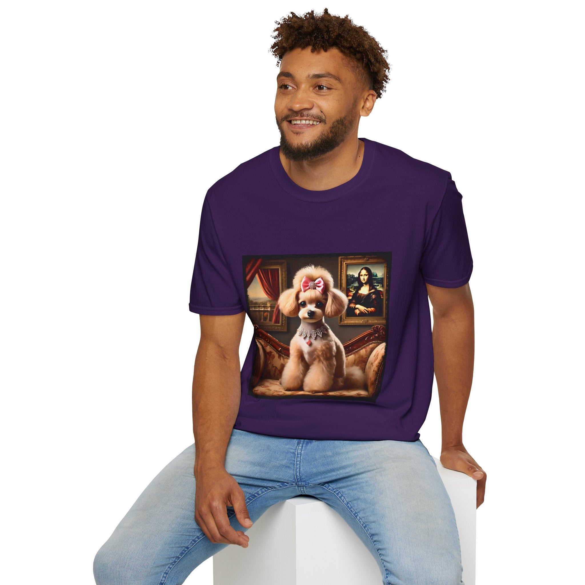 Poodle Diamond Bow Princess | Unisex Dog T-Shirt