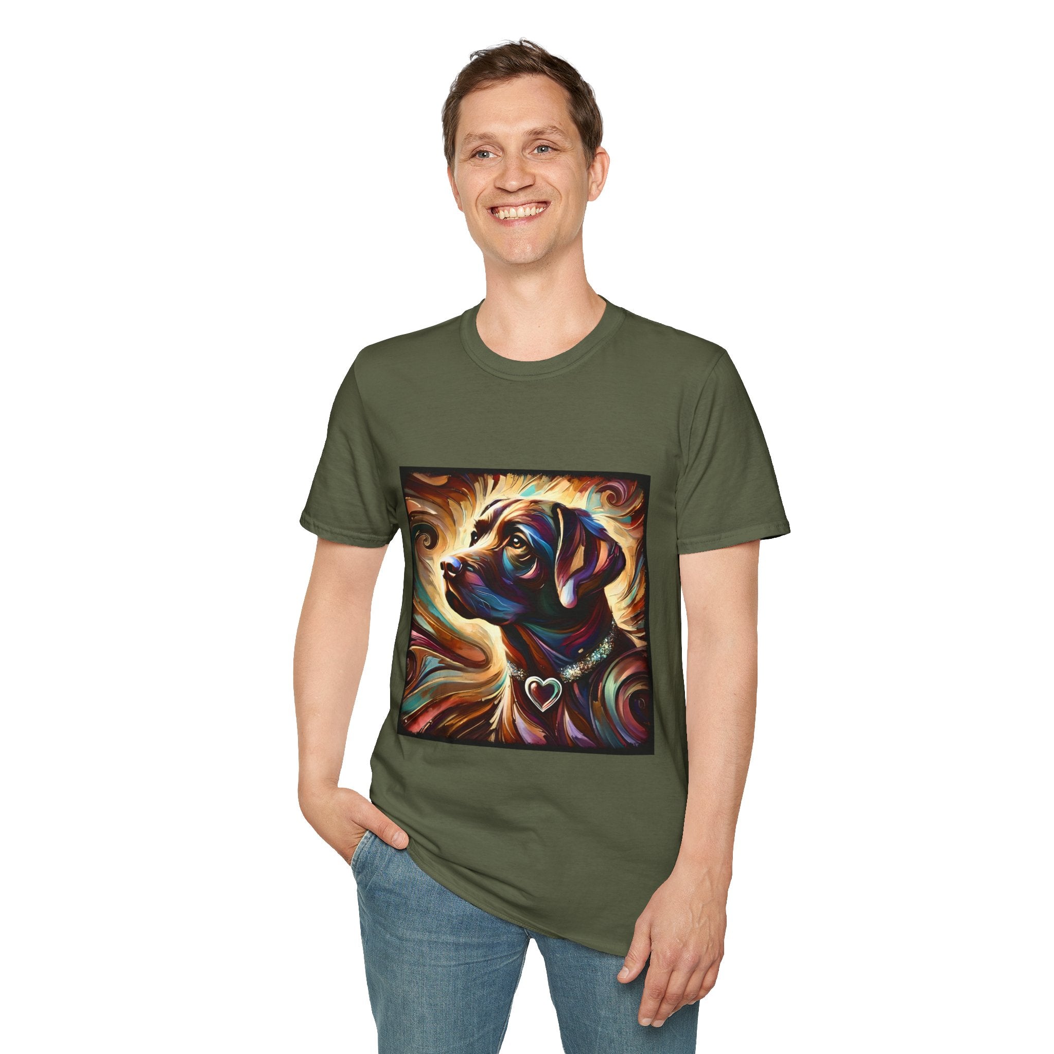 Labrador Retriever Warm Heart Swirl | Unisex Dog T-Shirt