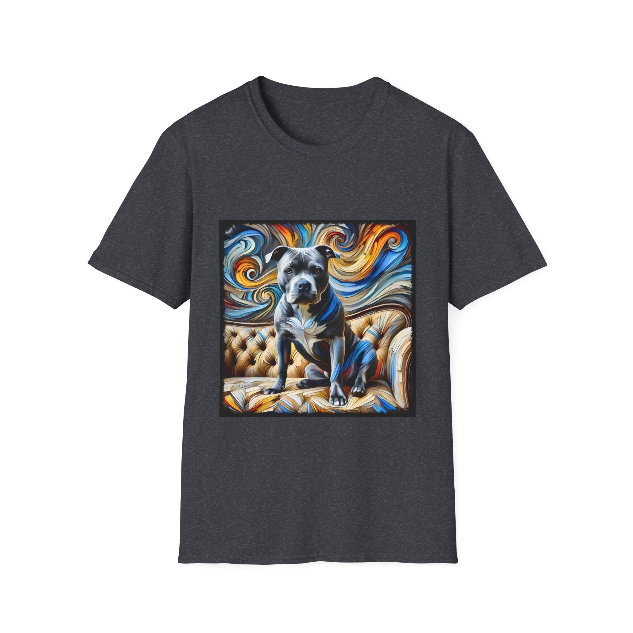 American Pit Bull Terrier Shirt | Blue Swirl Dog Lover Tee