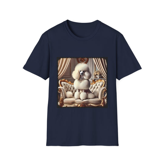 Poodle Pure Princess design dog lover unisex t-shirt in navy