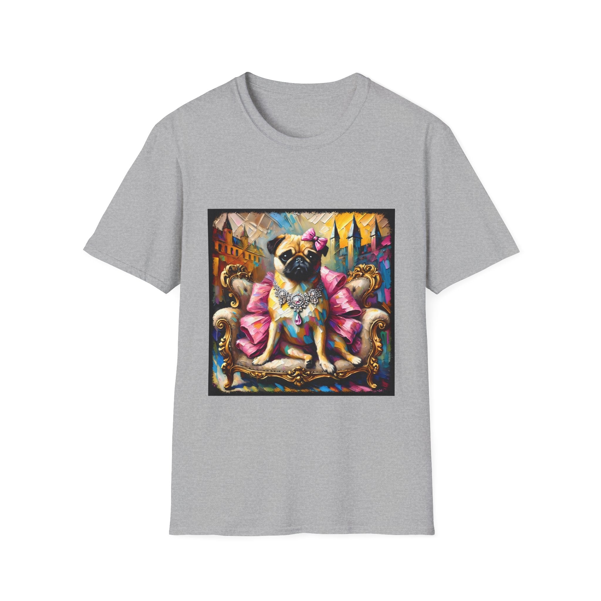 Pug Diamond Princess Classic | Unisex Dog T-Shirt
