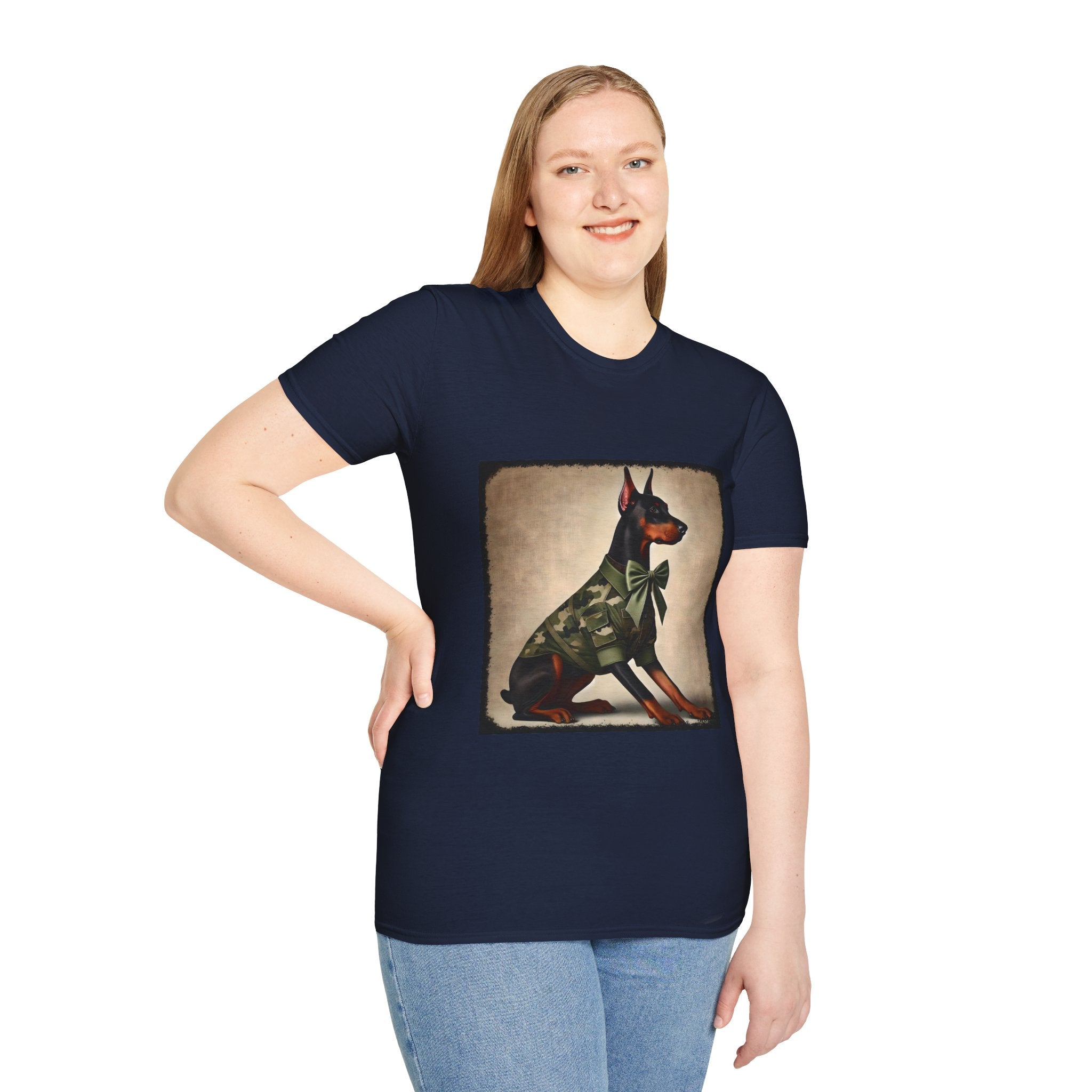 Doberman Pinscher Camo Cutie | Unisex Dog T-Shirt