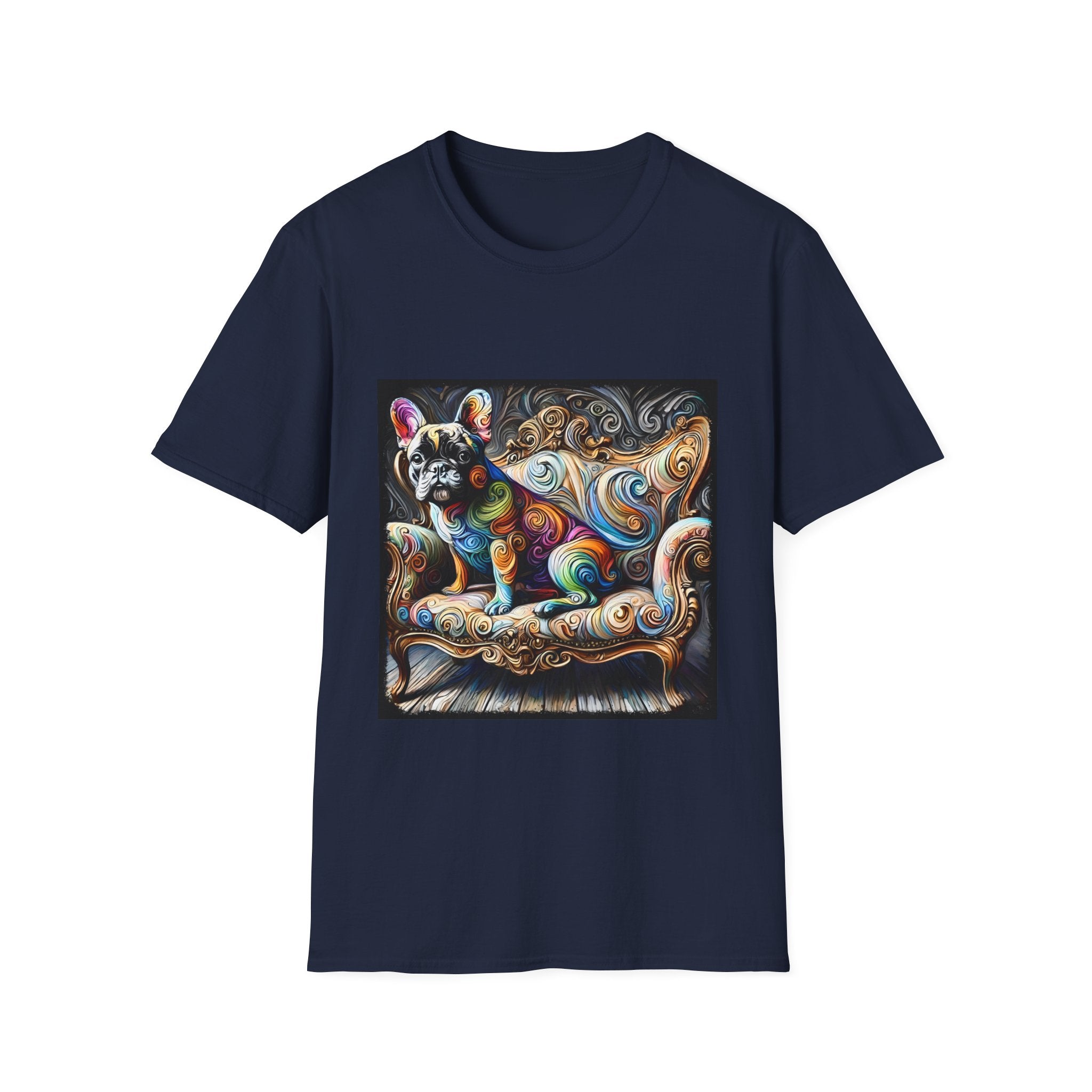 French Bulldog Shirt | Multicolor Swirl Dog Lover Tee
