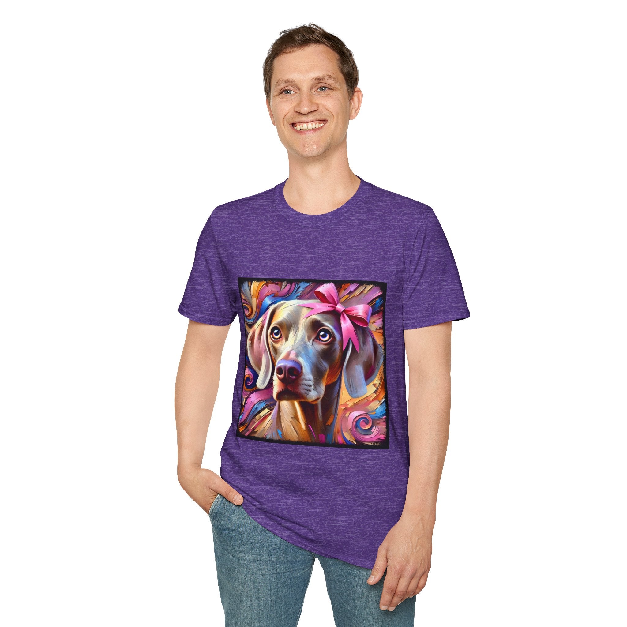 Weimaraner Textured Classic | Unisex Dog T-Shirt
