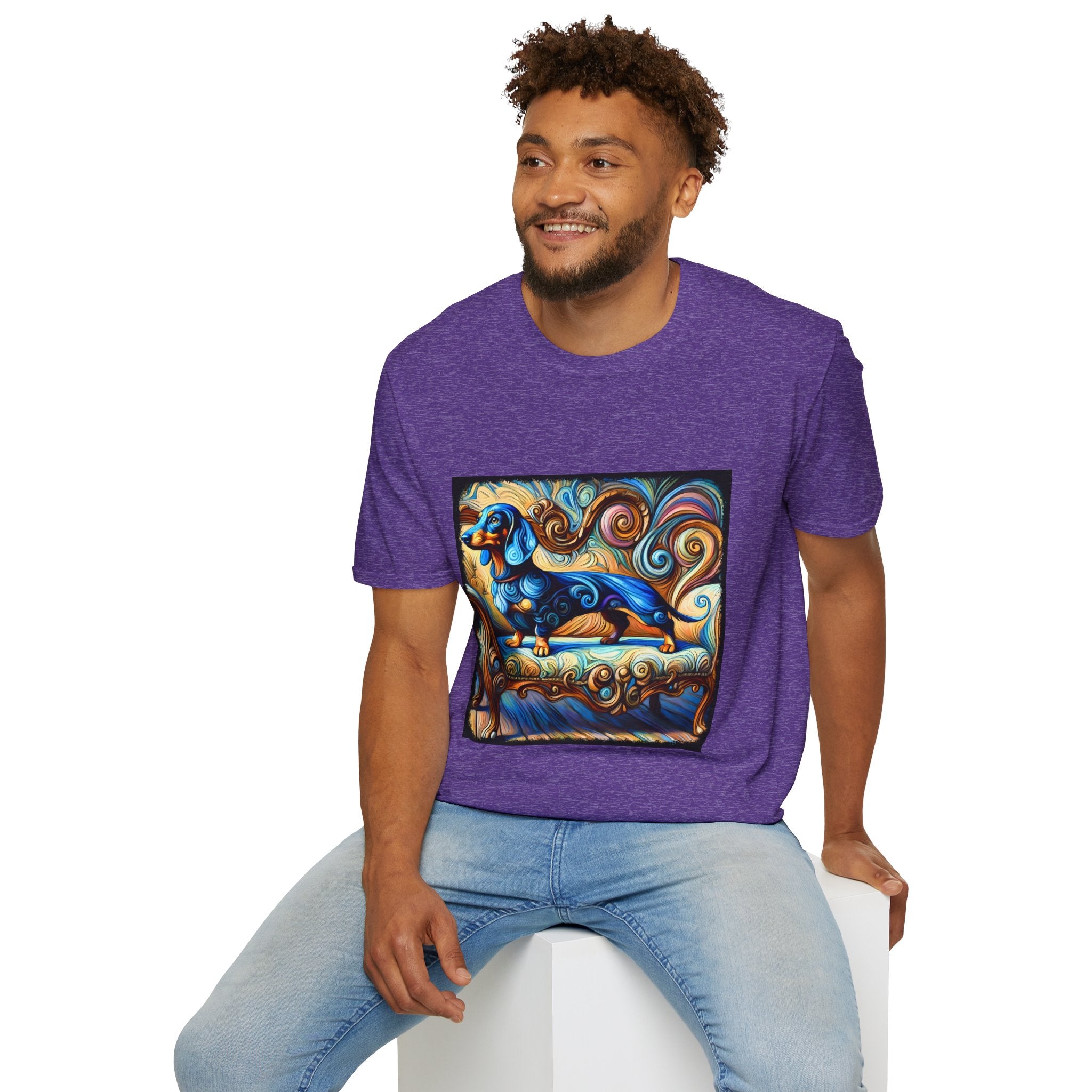 Dachshund Blue Dream Swirl | Unisex Dog T-Shirt