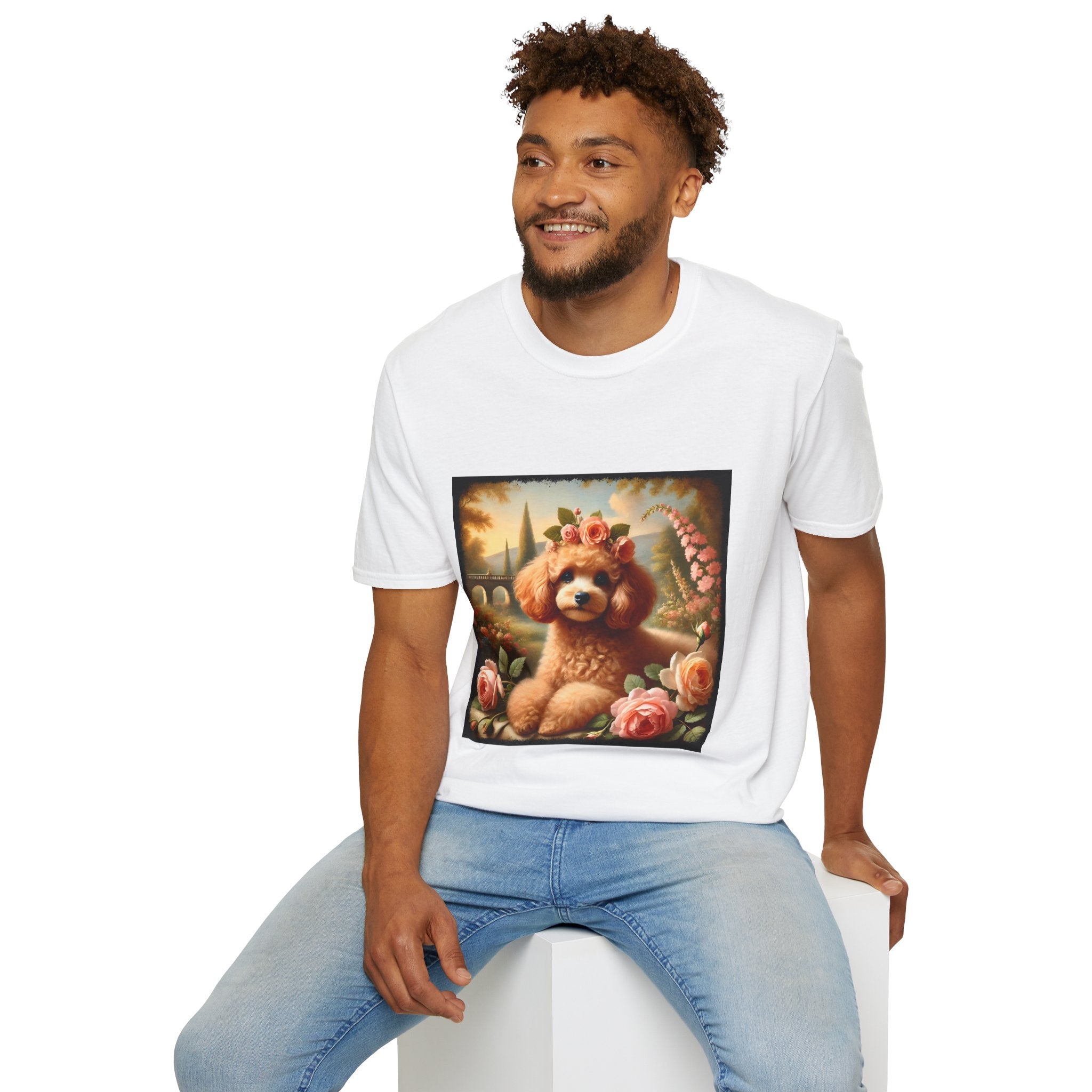 Poodle Pink Blossom | Unisex Dog T-Shirt
