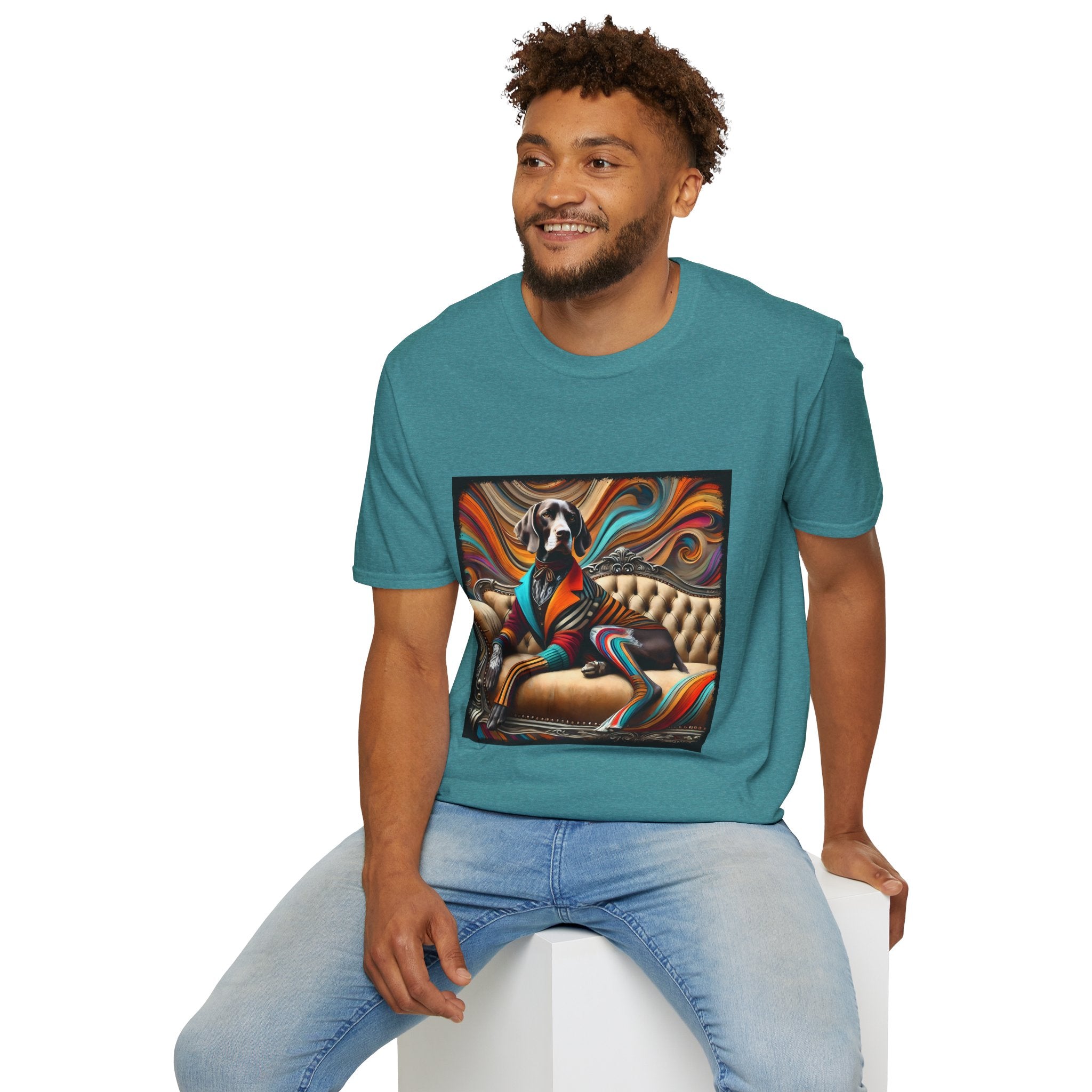 German Shorthaired Pointer Warm Rocker | Unisex Dog T-Shirt