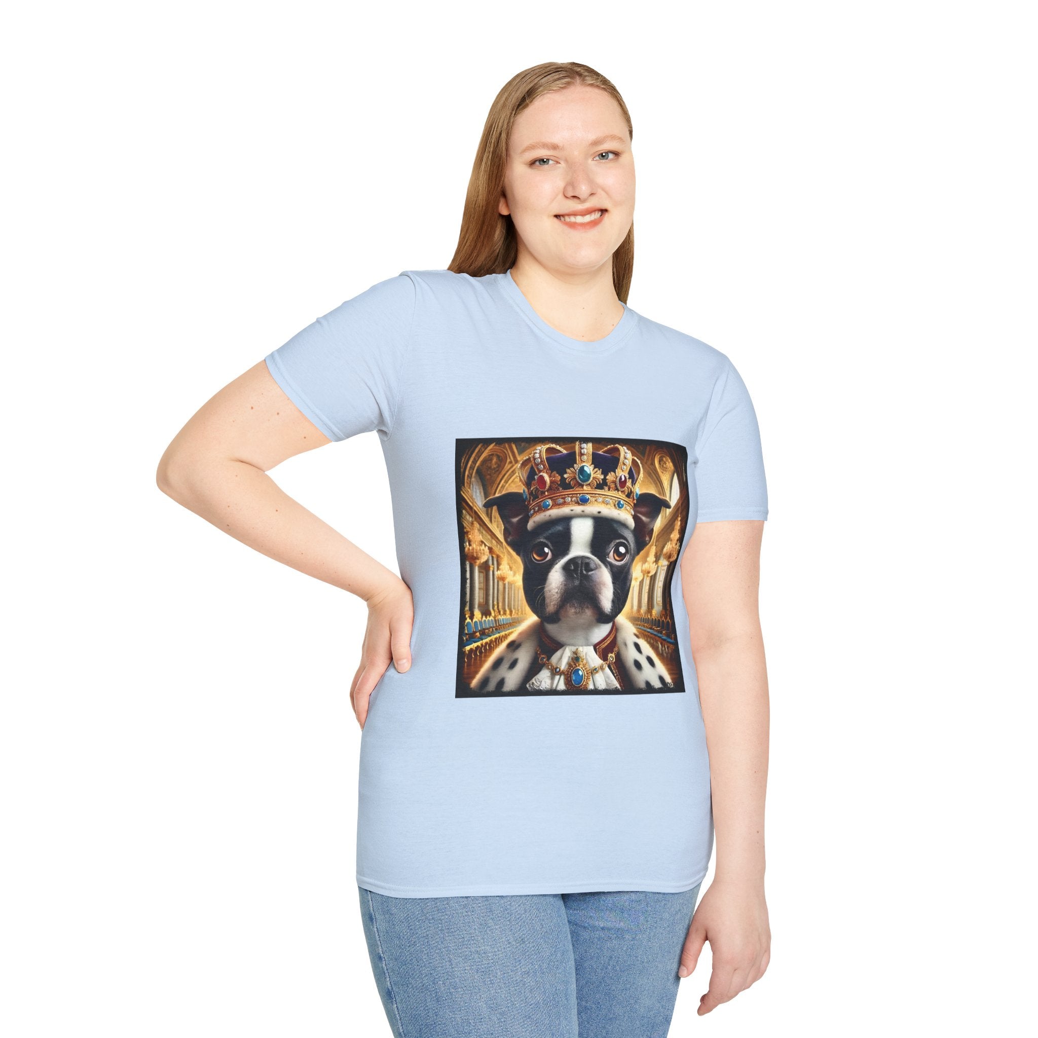 Boston Terrier Mighty Monarch | Unisex Dog T-Shirt