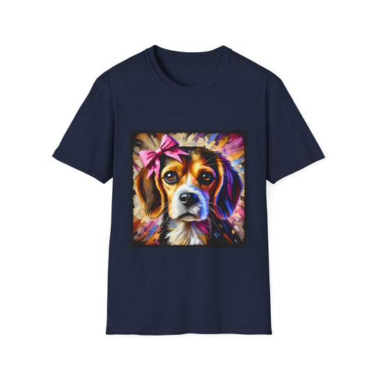 Beagle Stunning Classic design dog lover unisex t-shirt in navy