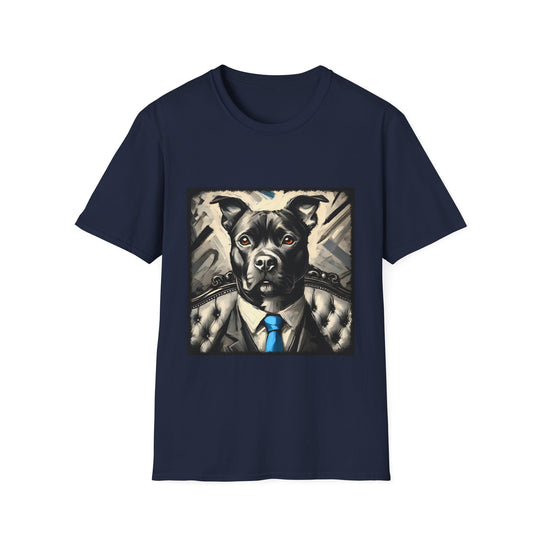 American Pit Bull Terrier Rugged Classic design dog lover unisex t-shirt in navy