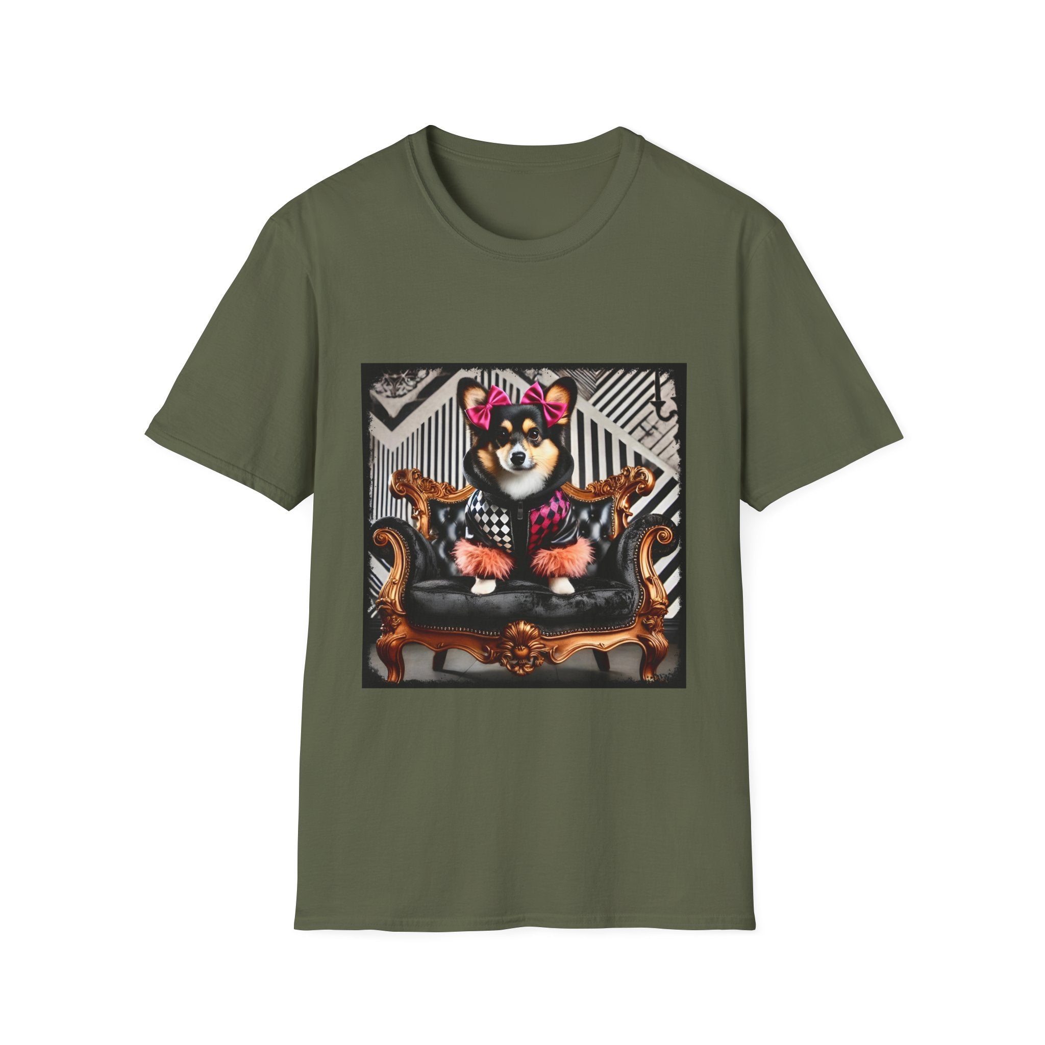 Pembroke Welsh Corgi Rock Chic | Unisex Dog T-Shirt