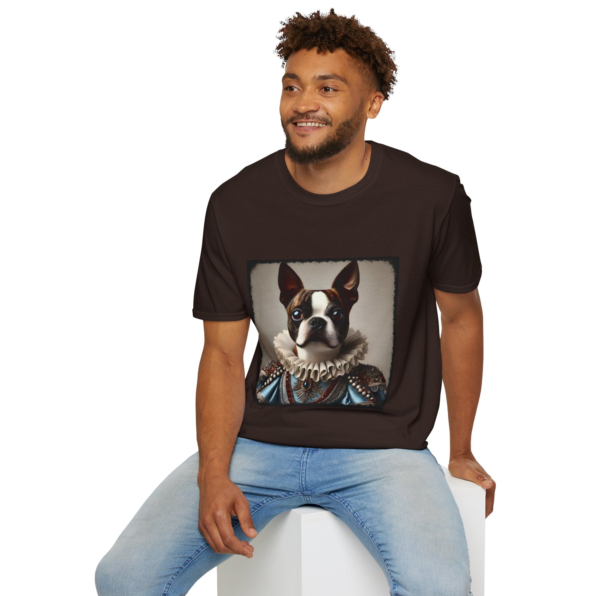 Boston Terrier Bougie Brindle | Unisex Dog T-Shirt