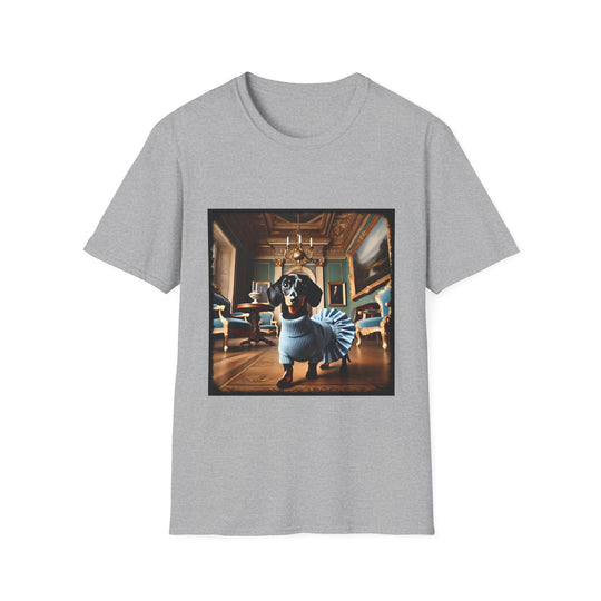 Dachshund Style Legend design dog lover unisex t-shirt in sport grey