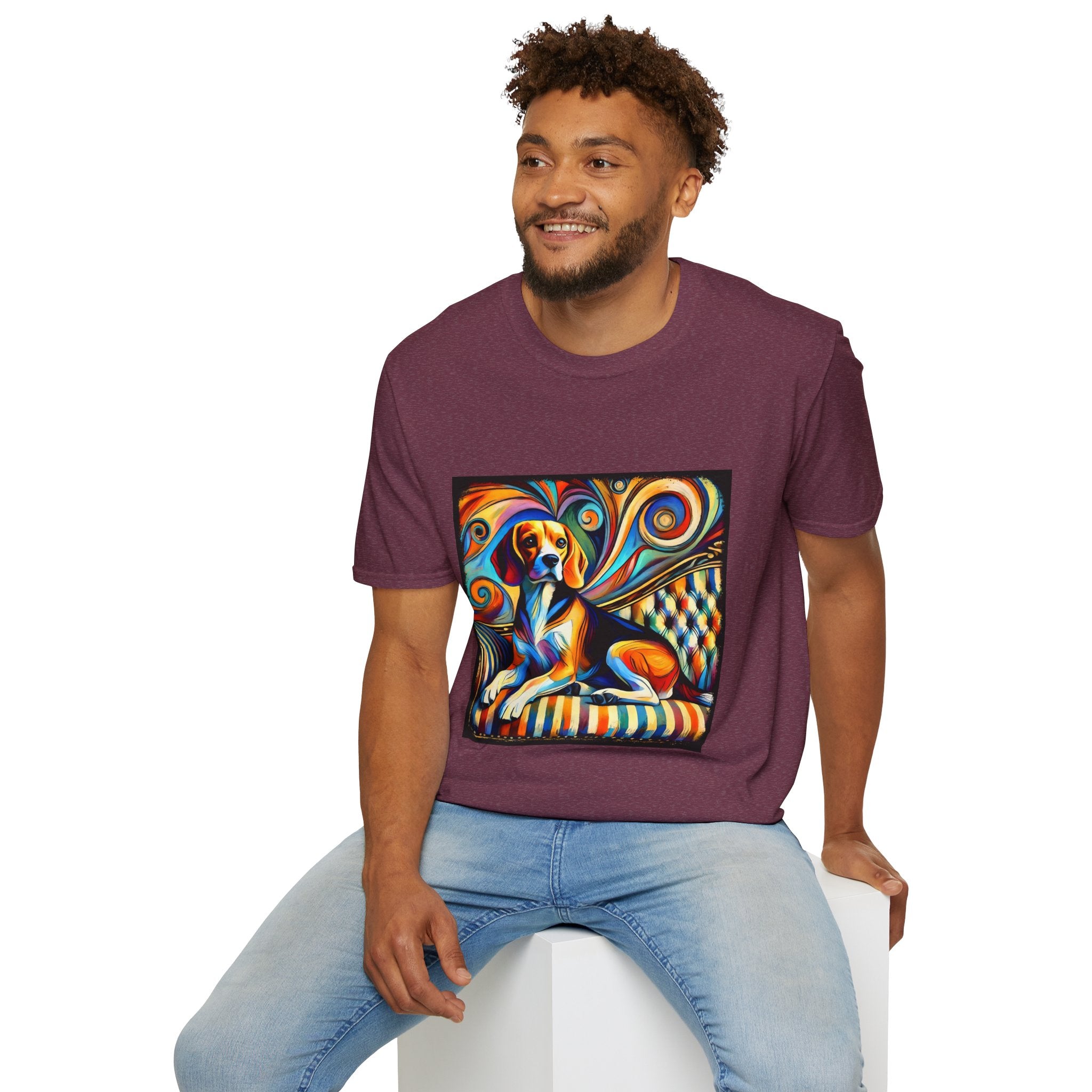 Beagle Vivid Sun Swirl  | Unisex Dog T-Shirt