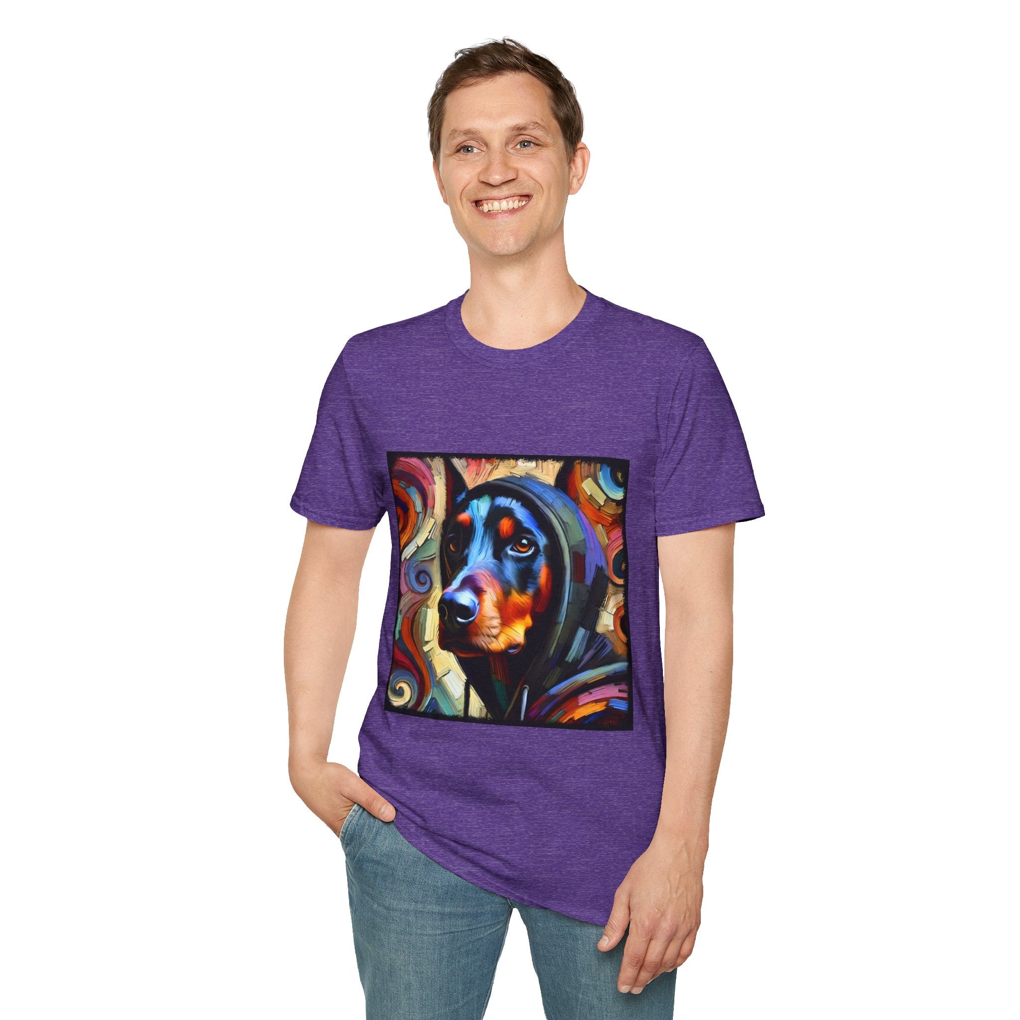 Doberman Pinscher Relaxed Swirl | Unisex Dog T-Shirt