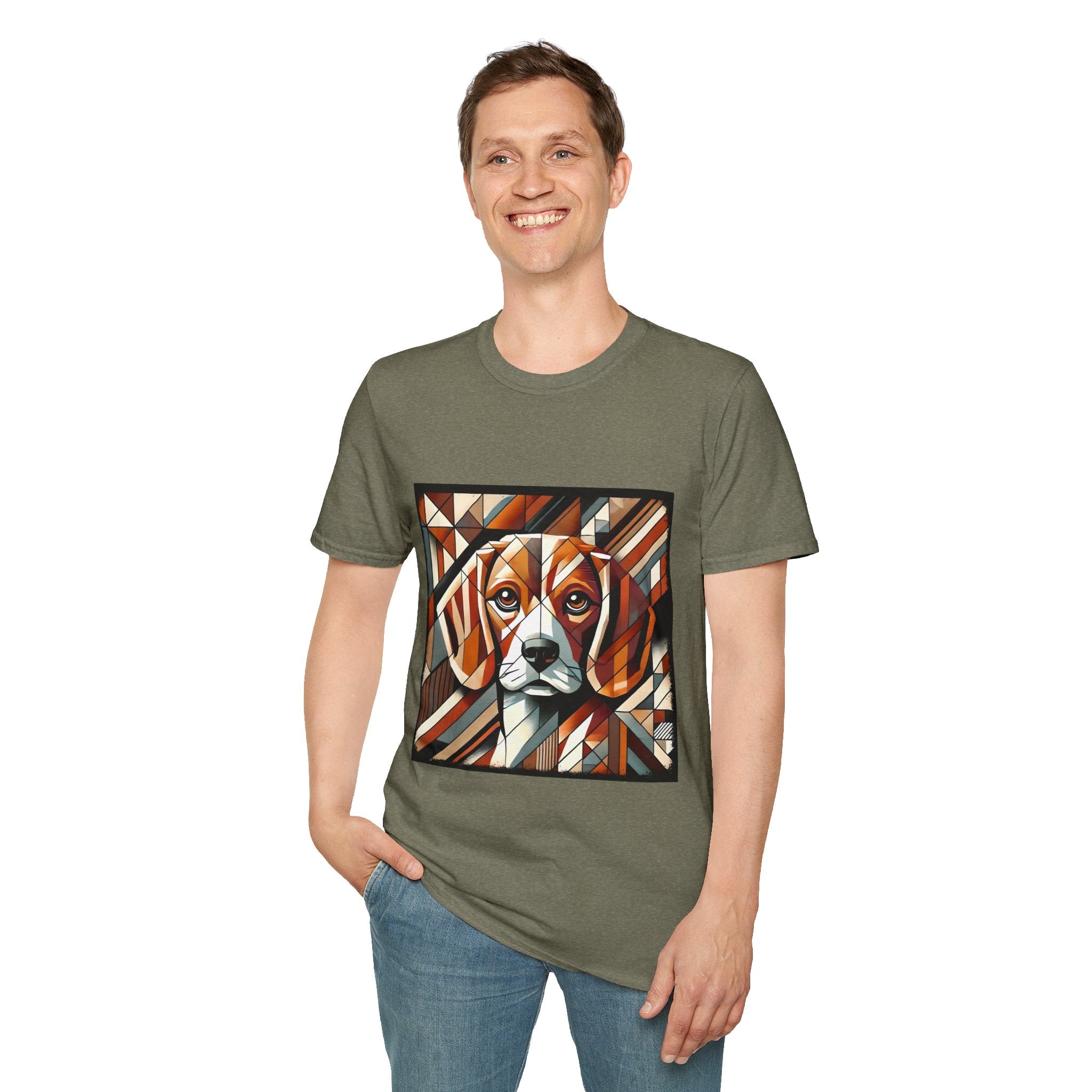 Beagle Warm Geometric | Unisex Dog T-Shirt