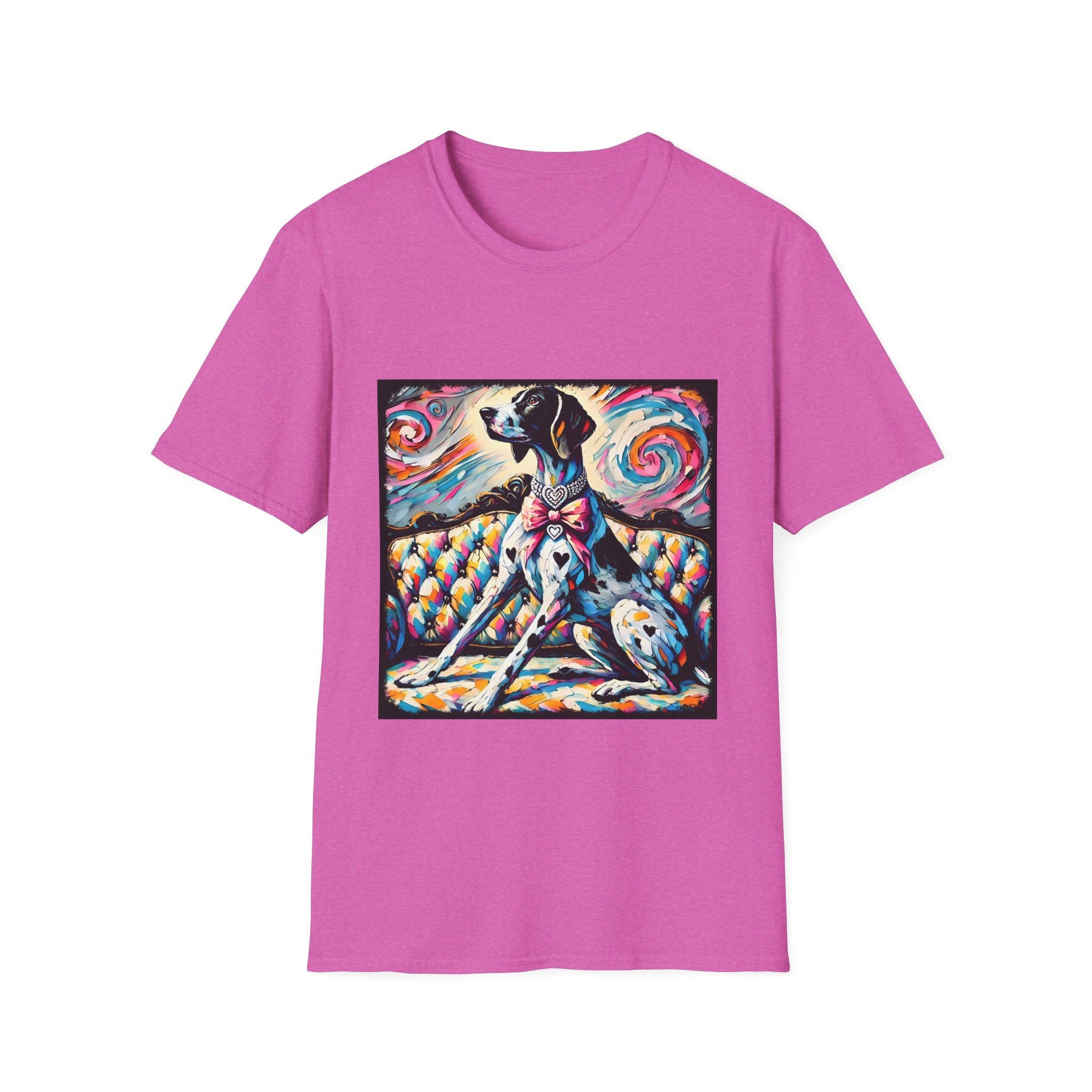German Shorthaired Pointer Diamond Heart Swirl | Unisex Dog T-Shirt