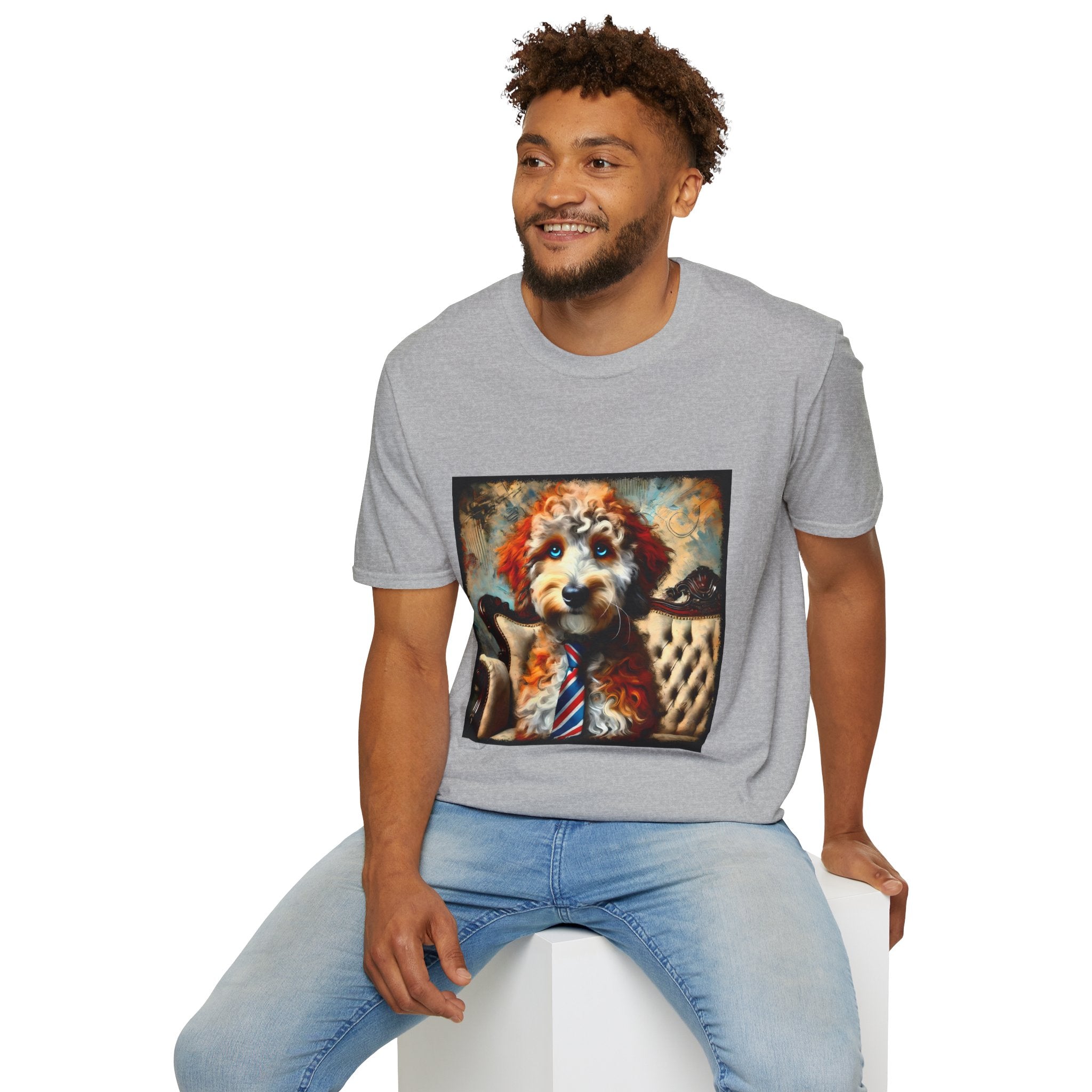 Aussiedoodle Blue Eyed Boy | Unisex Dog T-Shirt