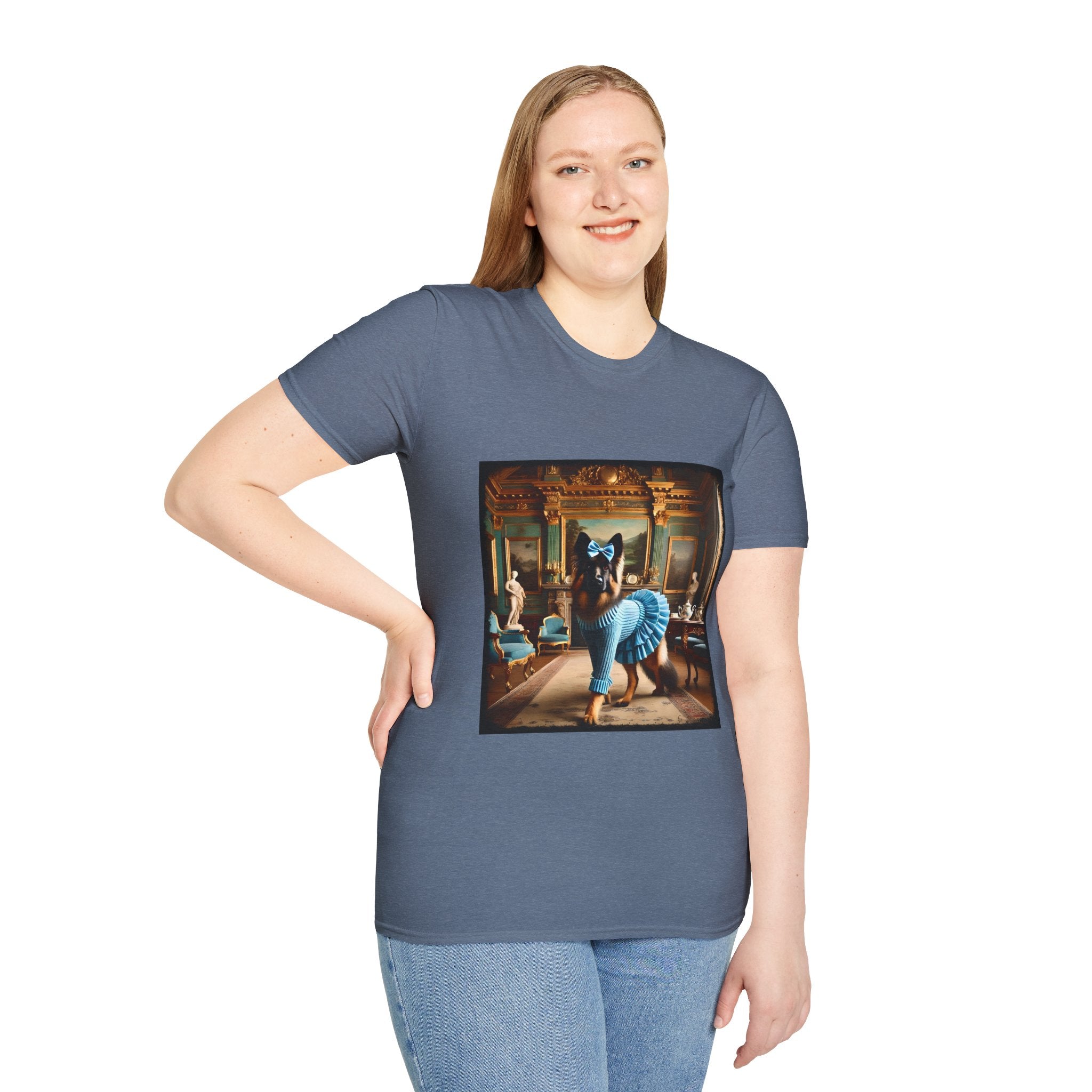 German Shepherd Posh Prep | Unisex Dog T-Shirt