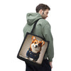 Pembroke Welsh Corgi Tote Bag Denim Dream Dog Lover Gift tote bag in black