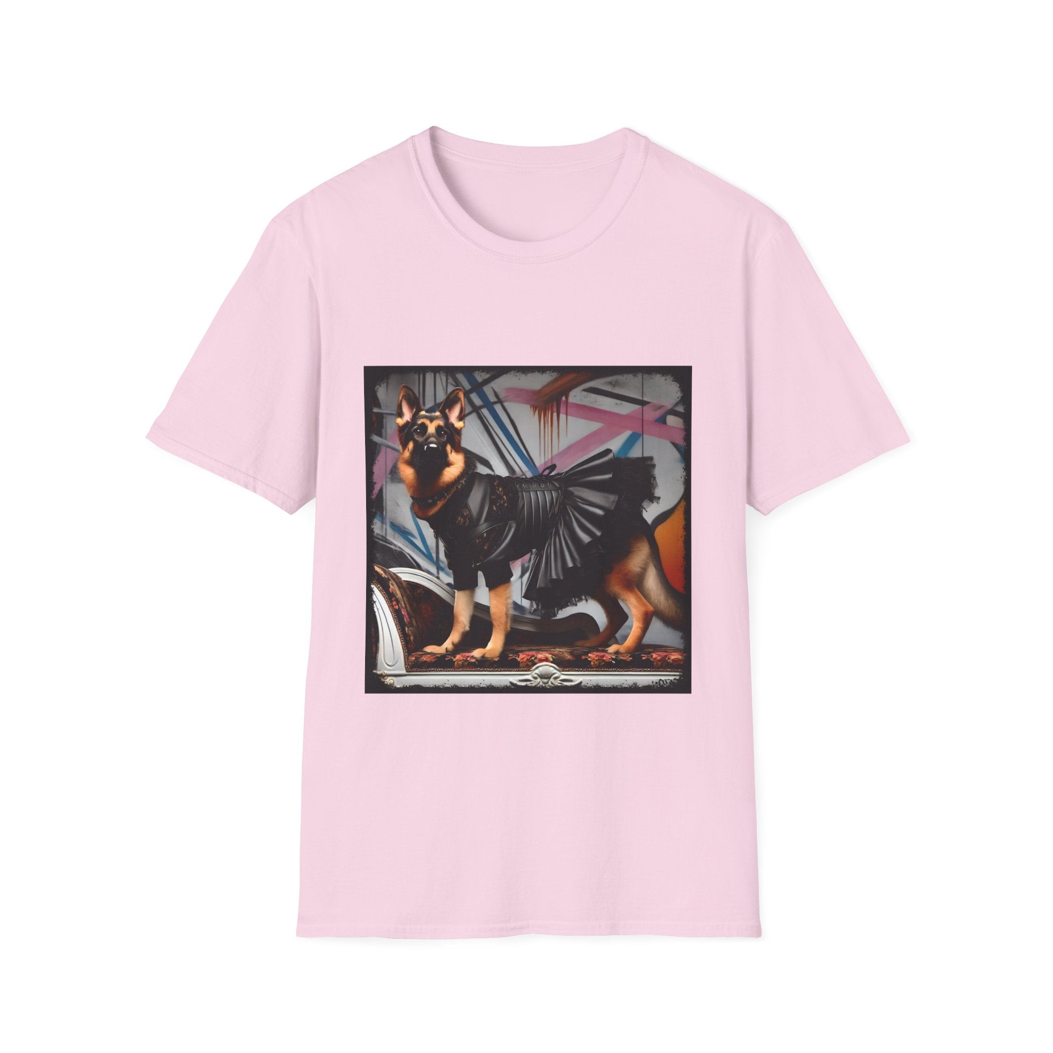 German Shepherd Leather Rebel | Unisex Dog T-Shirt