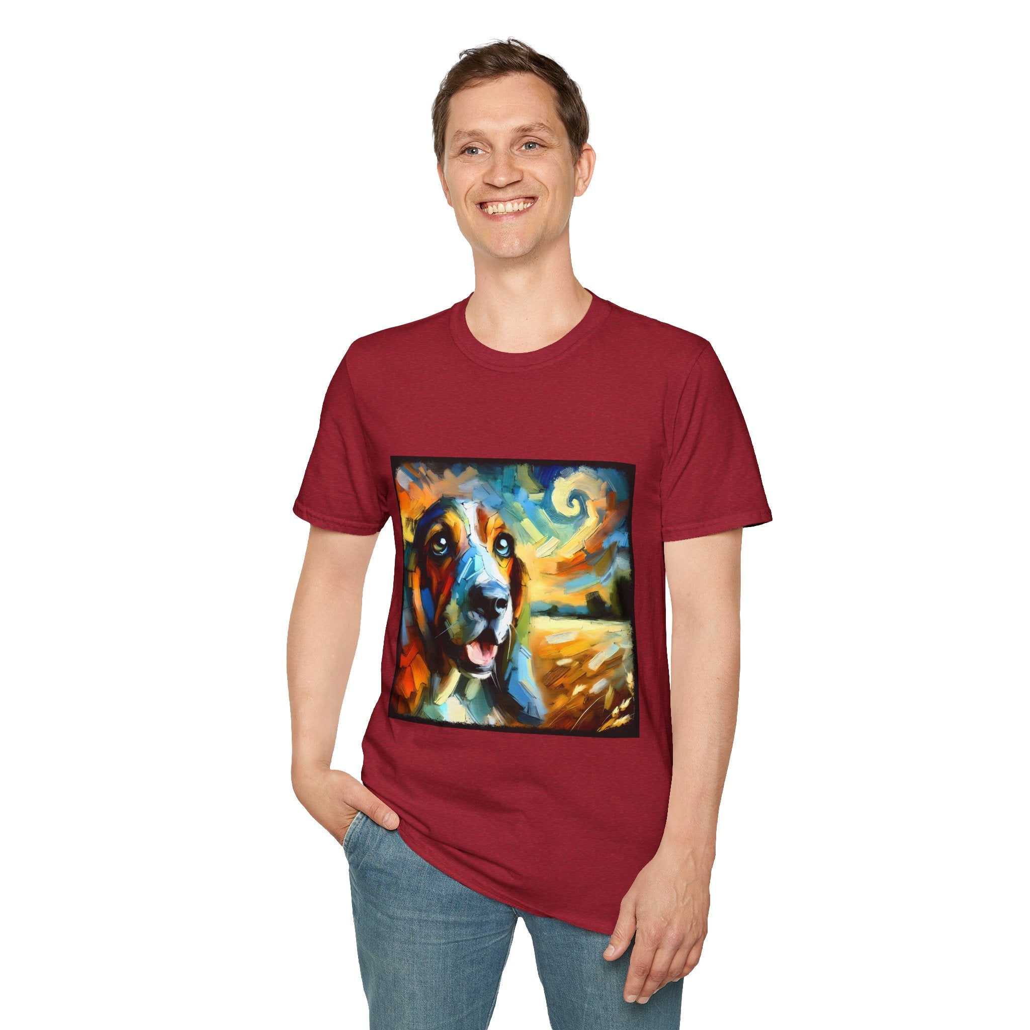Basset Hound Sun Swirl | Unisex Dog T-Shirt