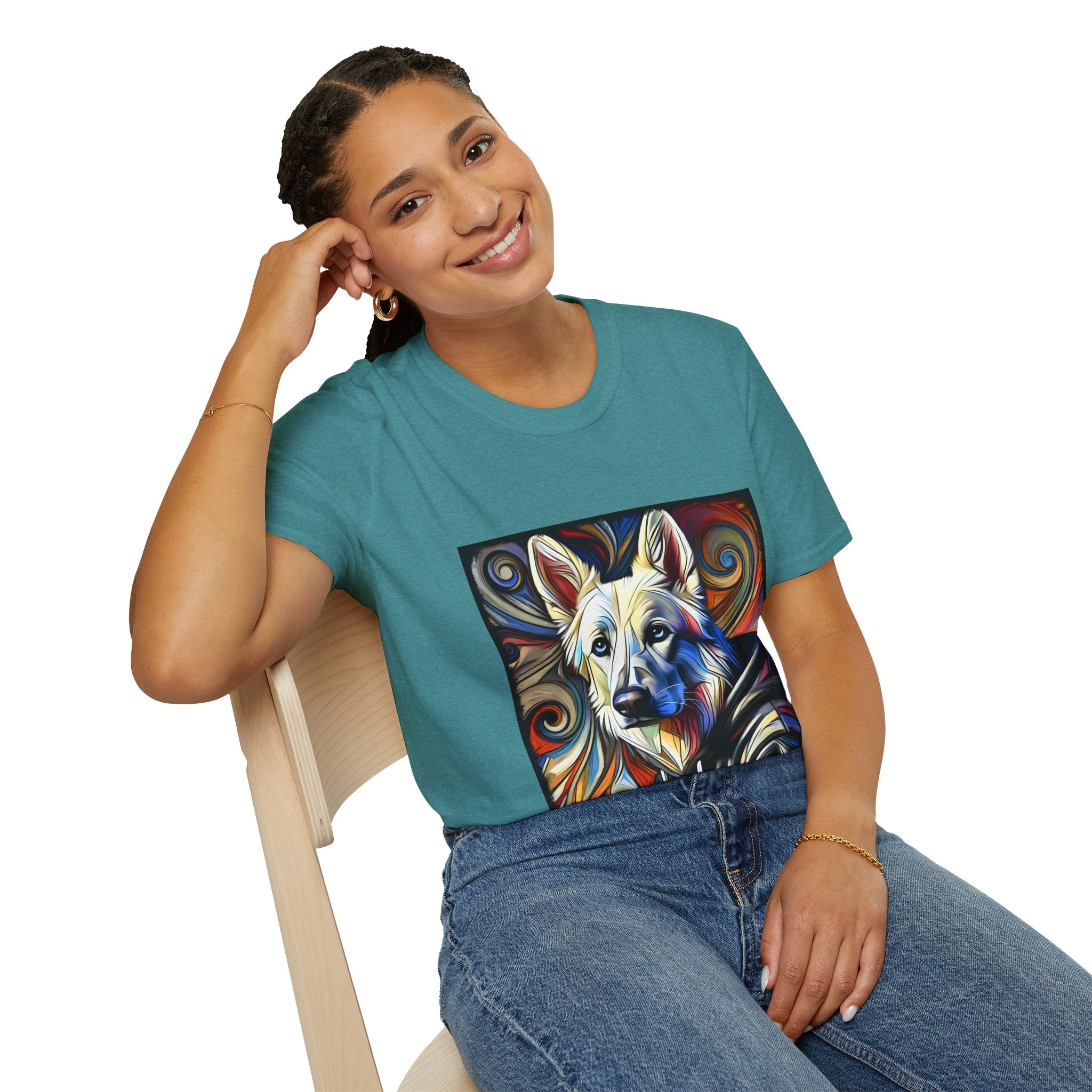 German Shepherd Hoodie Swirl | Unisex Dog T-Shirt