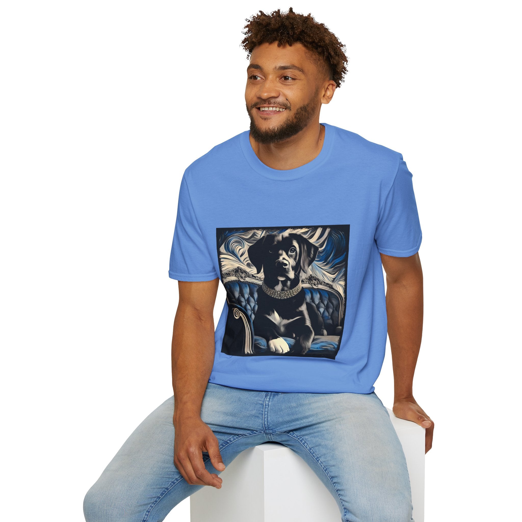 Labrador Retriever Blue and Black Swirl | Unisex Dog T-Shirt