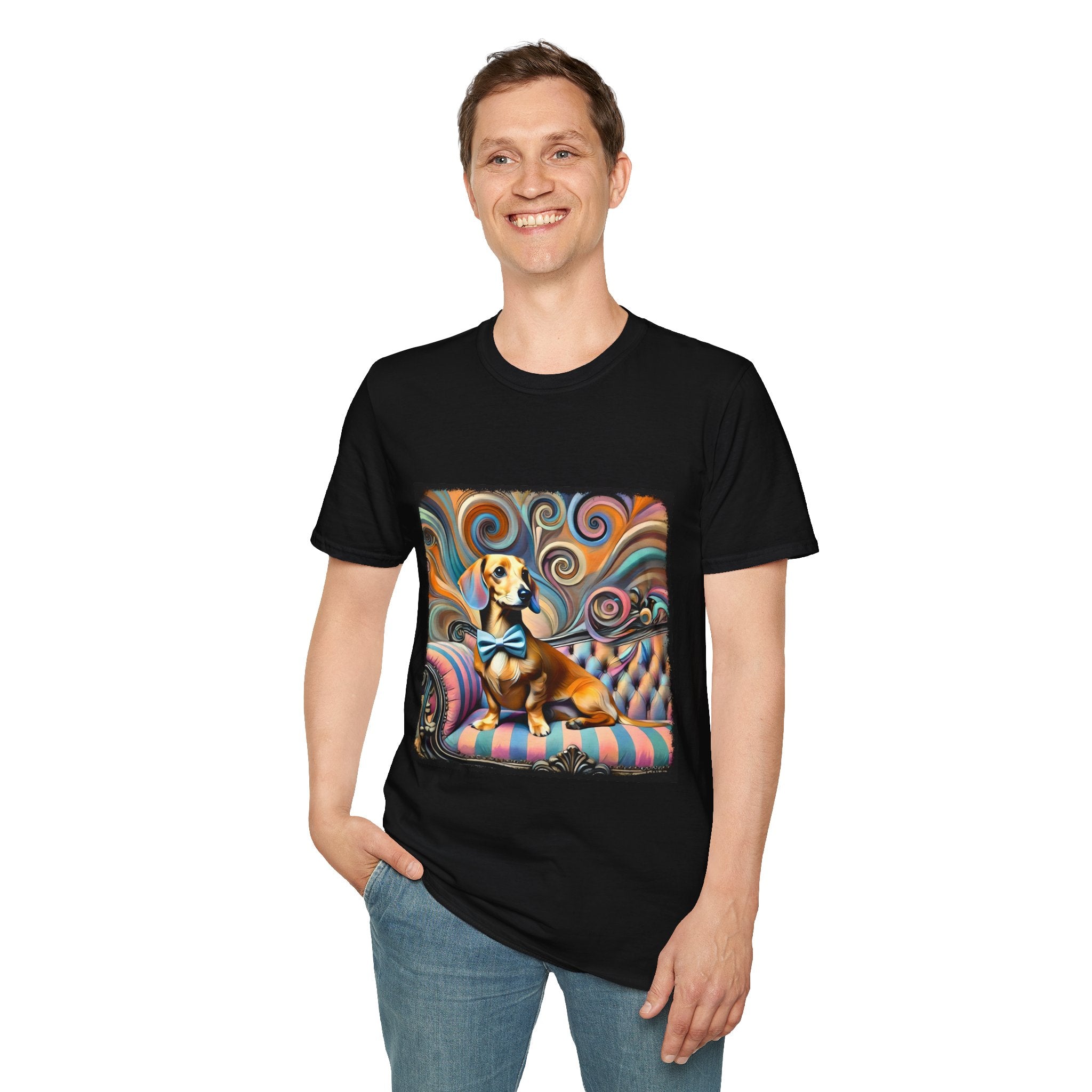 Dachshund Warm Swirl | Unisex Dog T-Shirt