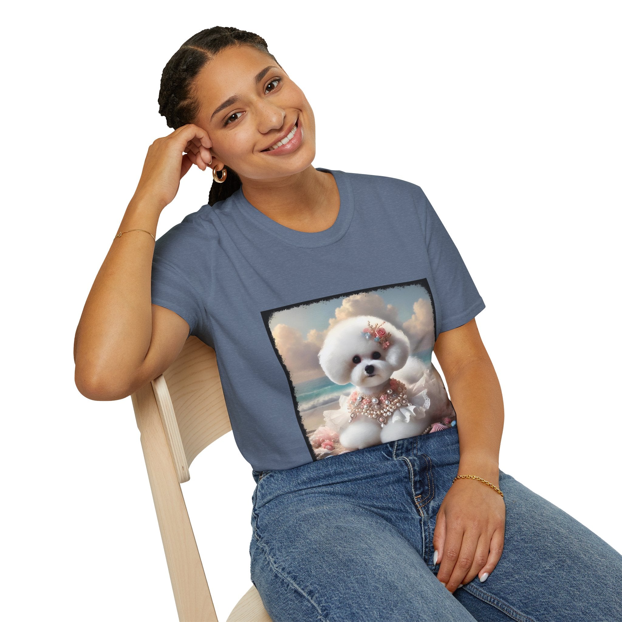 Bichon Frise Beach Beauty | Unisex Dog T-Shirt