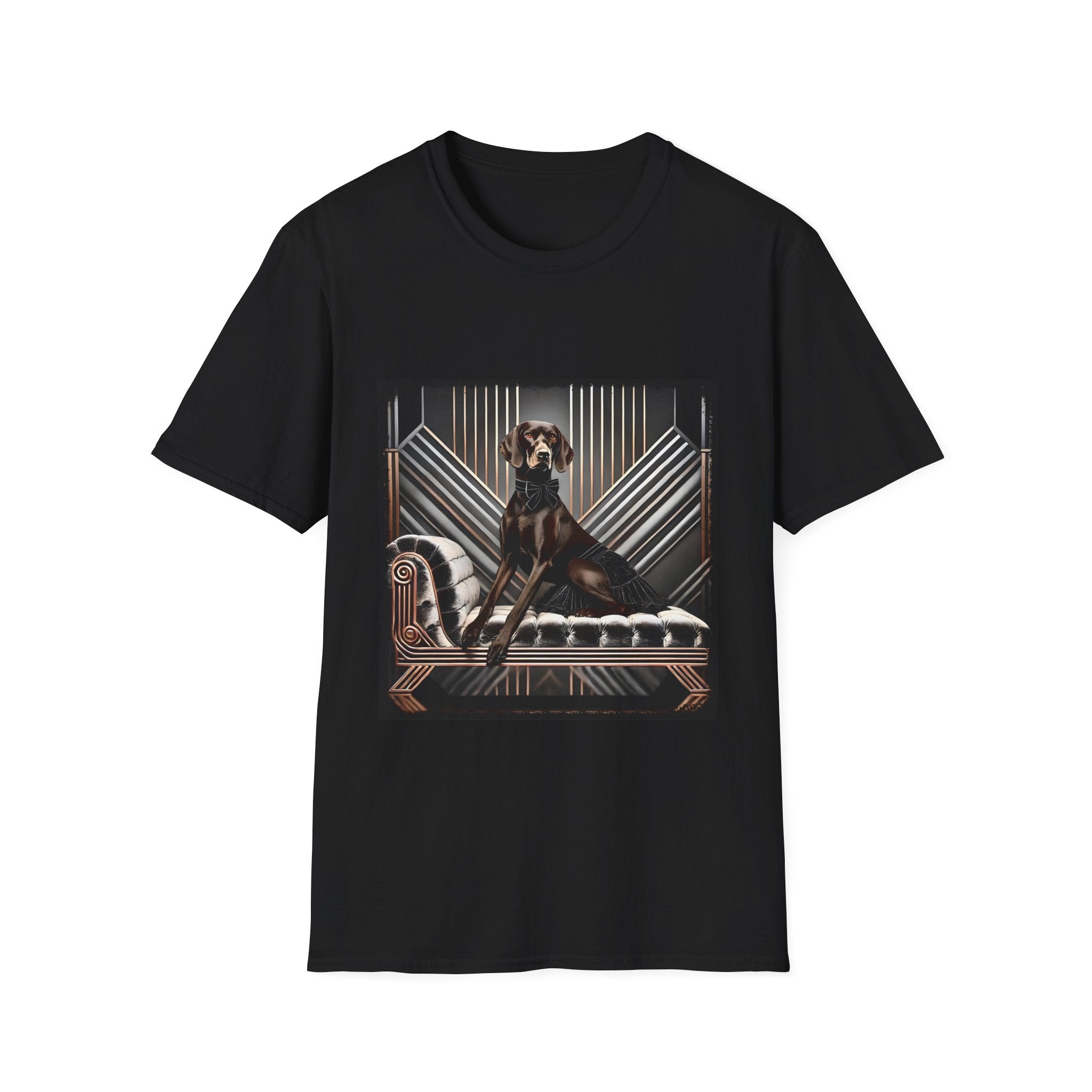 German Shorthaired Pointer Black Velvet  | Unisex Dog T-Shirt