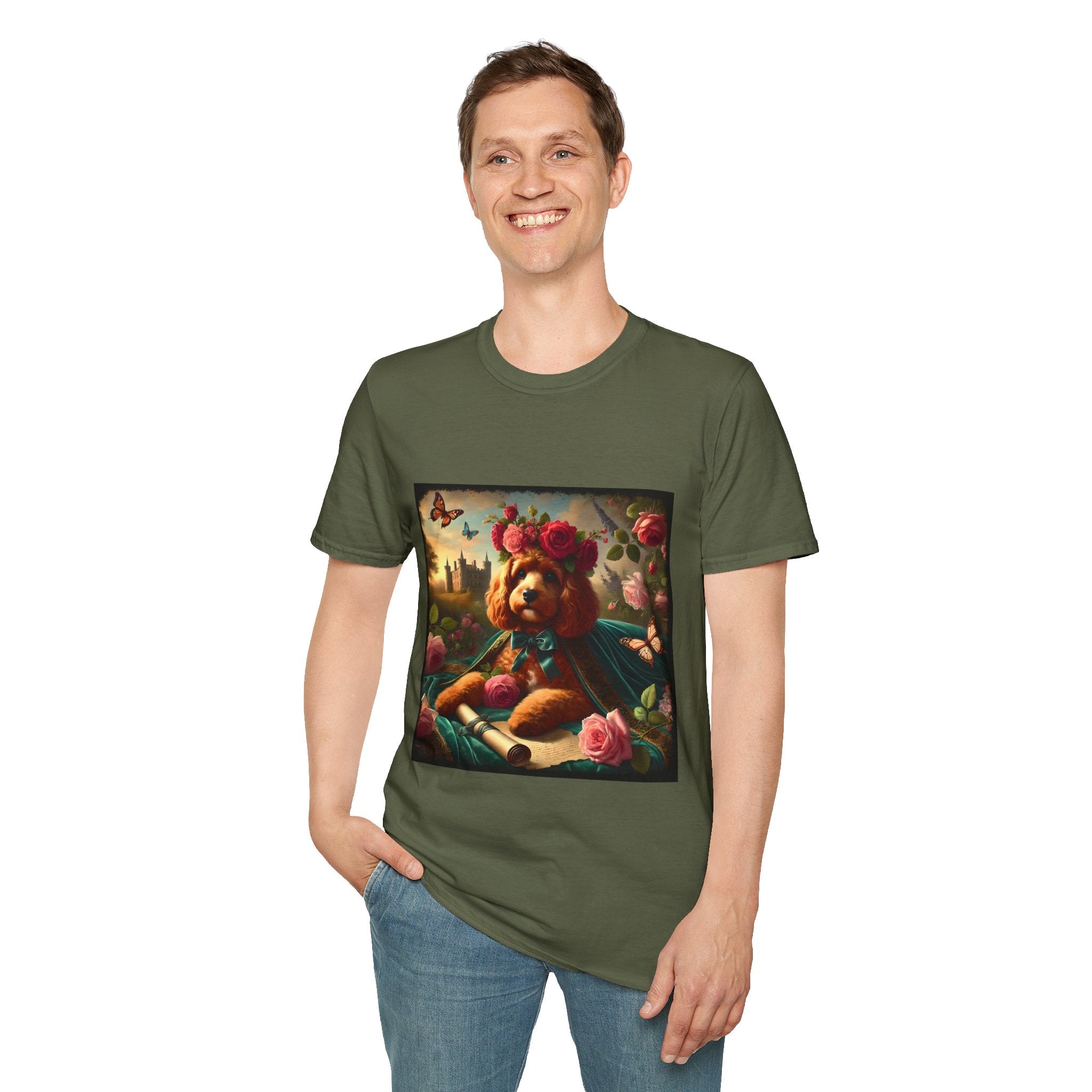Cavapoo Botanical Beauty | Unisex Dog T-Shirt