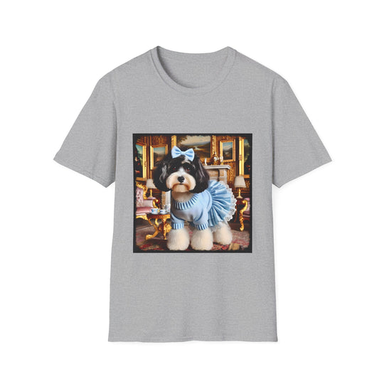 Cockapoo Posh Pup design dog lover unisex t-shirt in sport grey