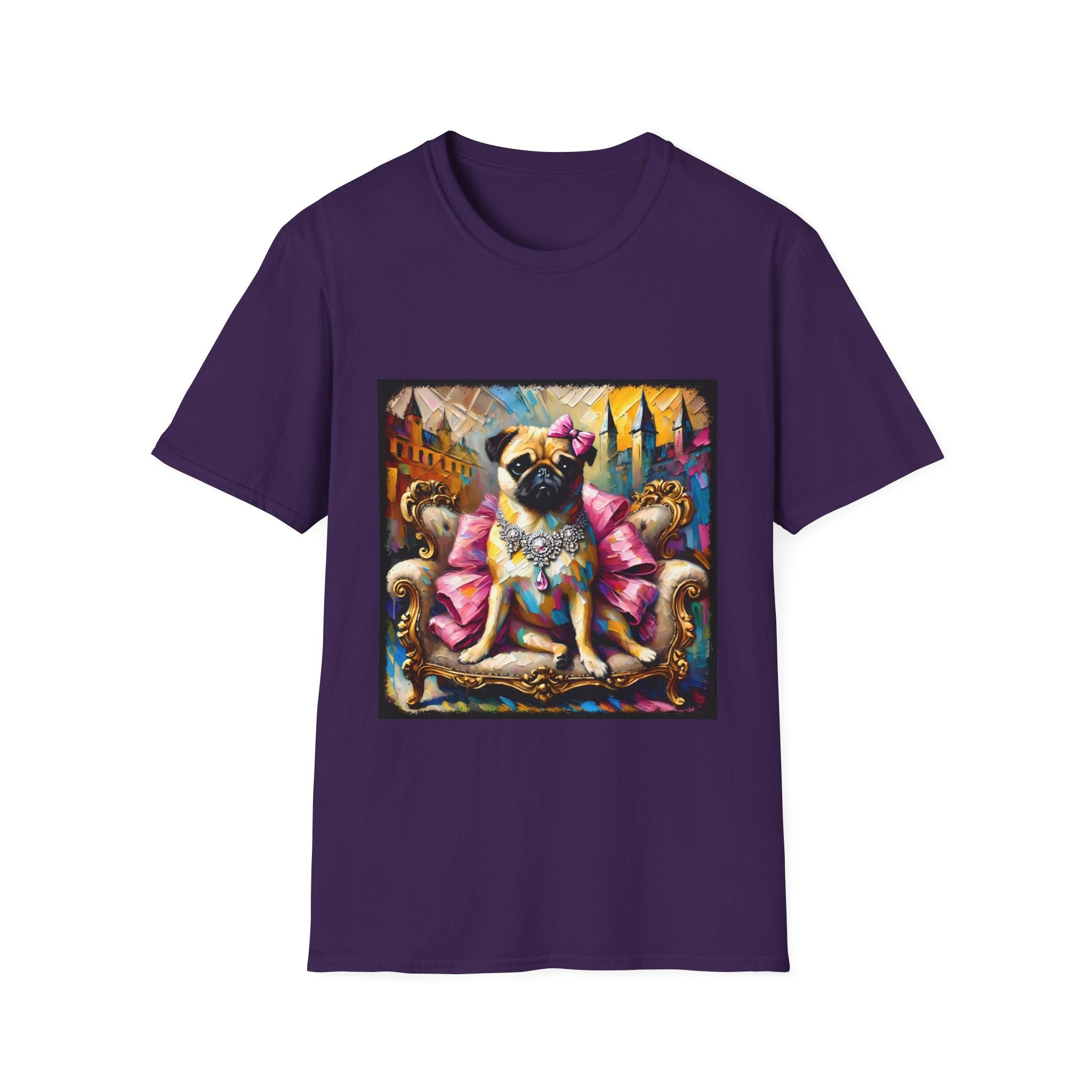 Pug Diamond Princess Classic | Unisex Dog T-Shirt