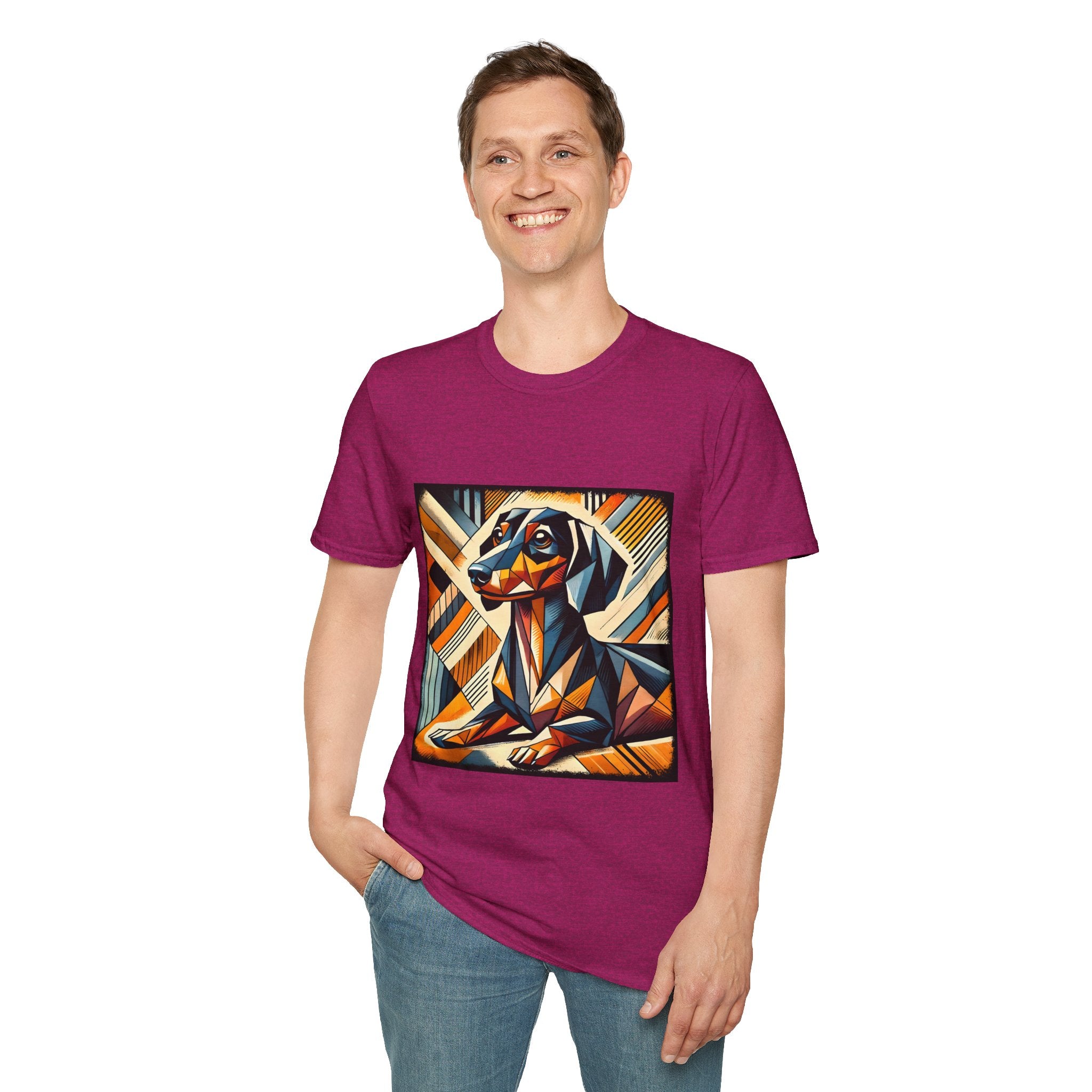 Dachshund Bold Geometric | Unisex Dog T-Shirt