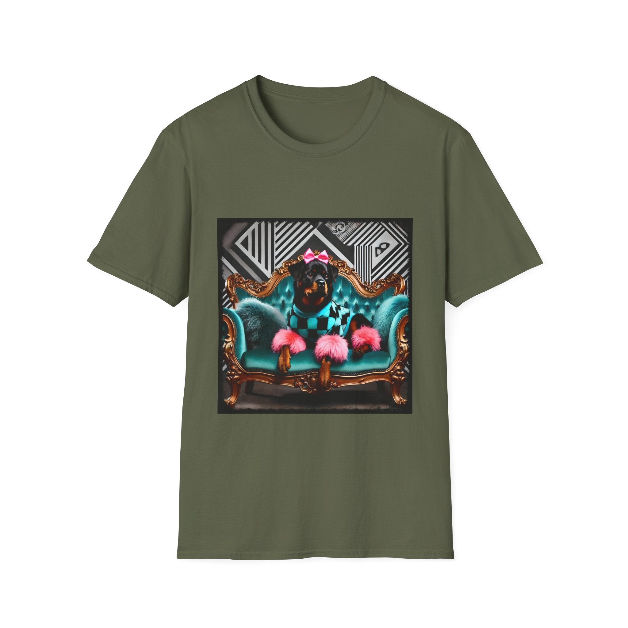 Rottweiler Fierce Fashionista | Unisex Dog T-Shirt