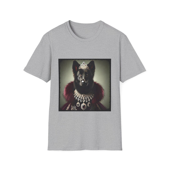 German Shepherd Ruby Reign design dog lover unisex t-shirt in sport grey