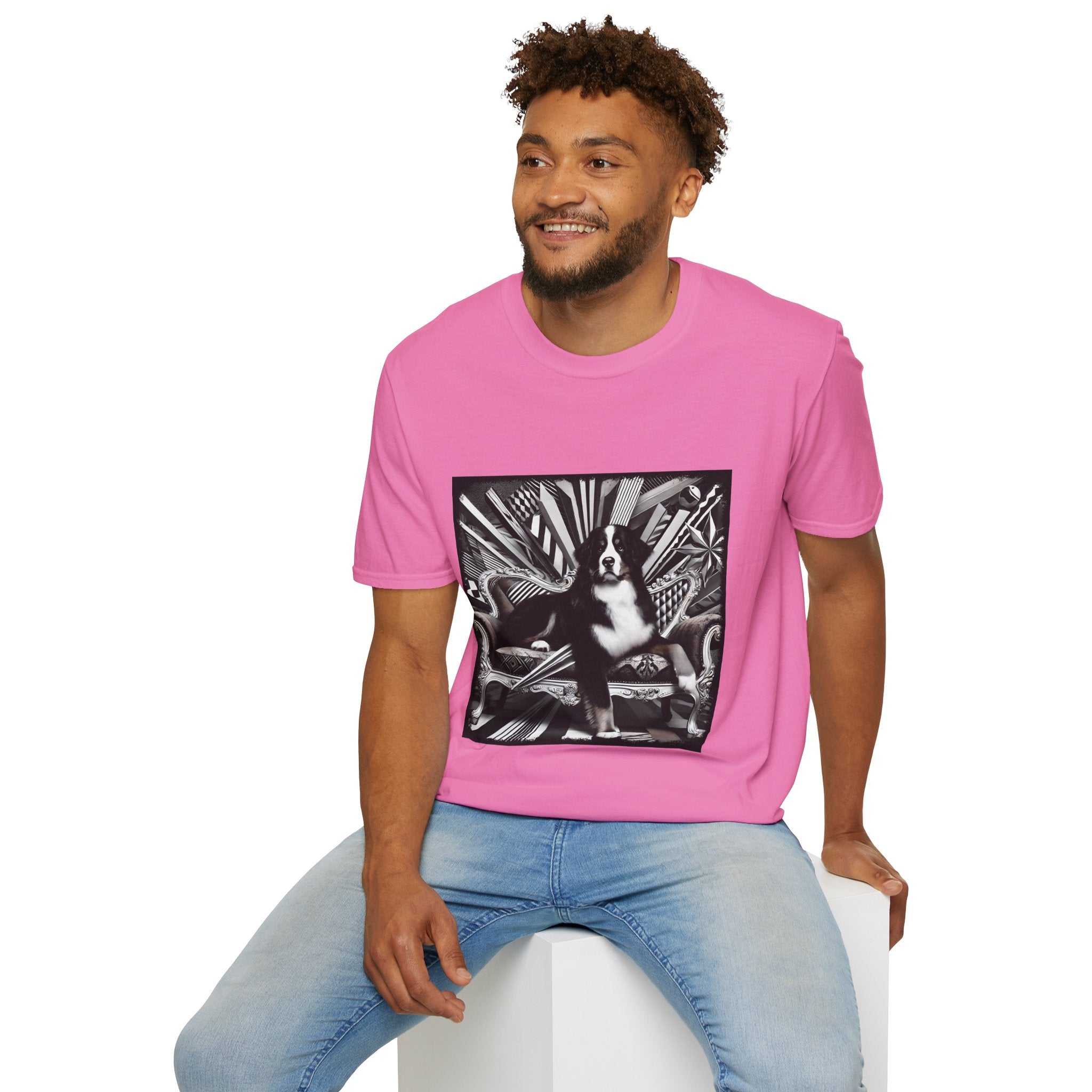 Bernese Mountain Dog B&W Bold | Unisex Dog T-Shirt