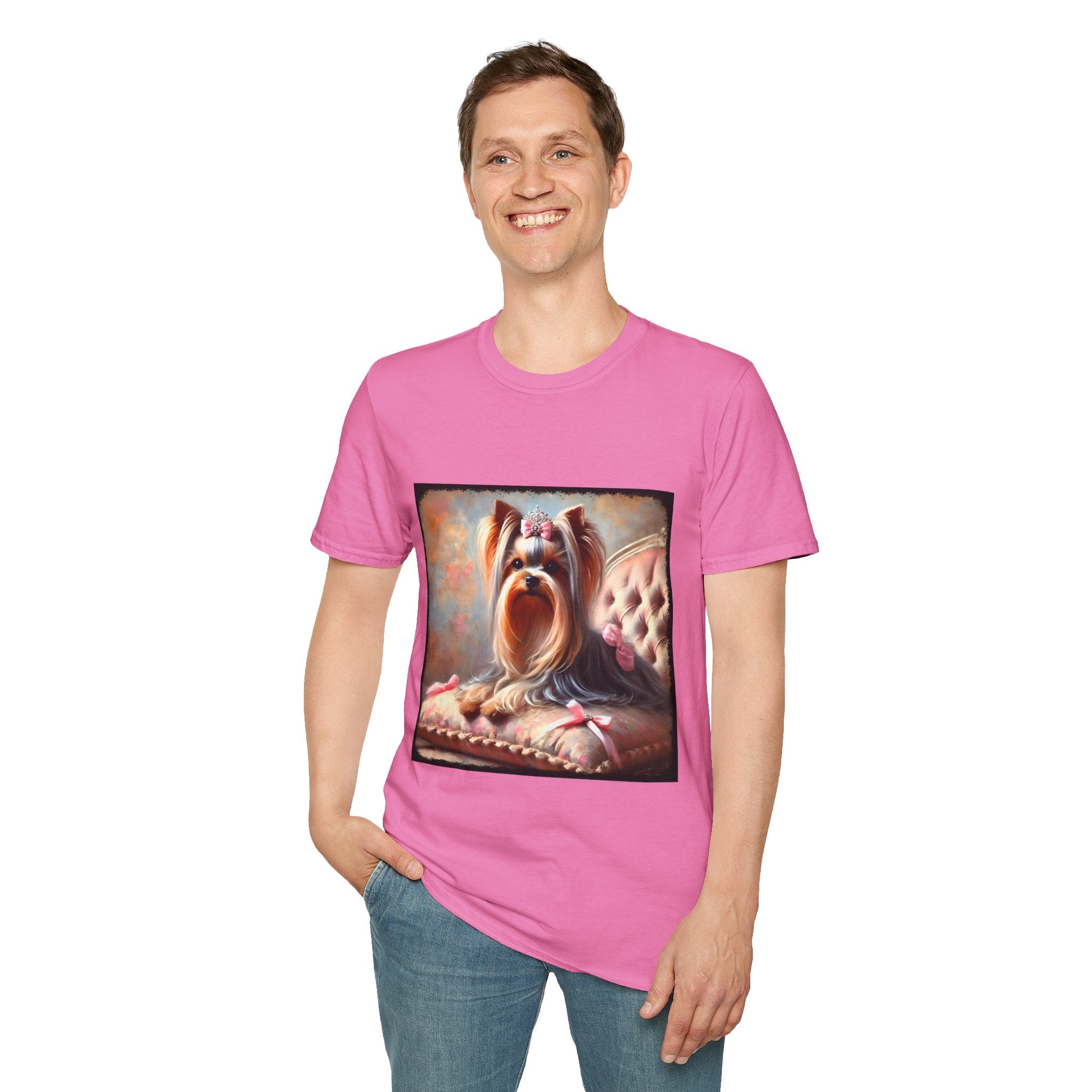 Yorkshire Terrier Bows and Diamonds Classic | Unisex Dog T-Shirt