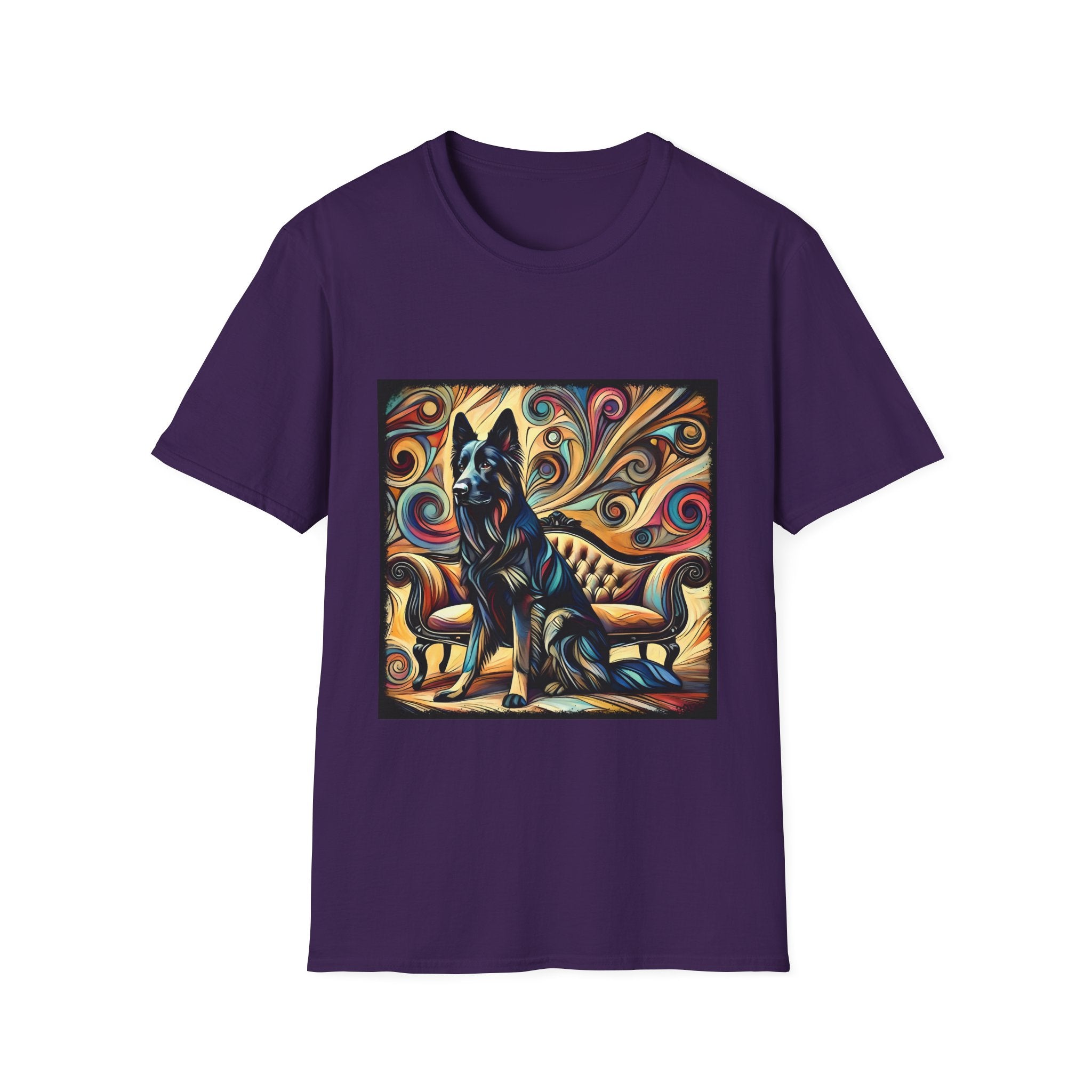 German Shepherd Multicolor Swirl | Unisex Dog T-Shirt