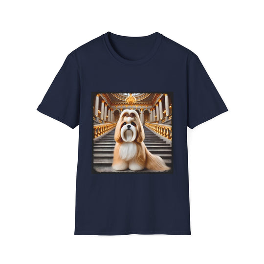 Shih Tzu Bourgeois Bark design dog lover unisex t-shirt in navy