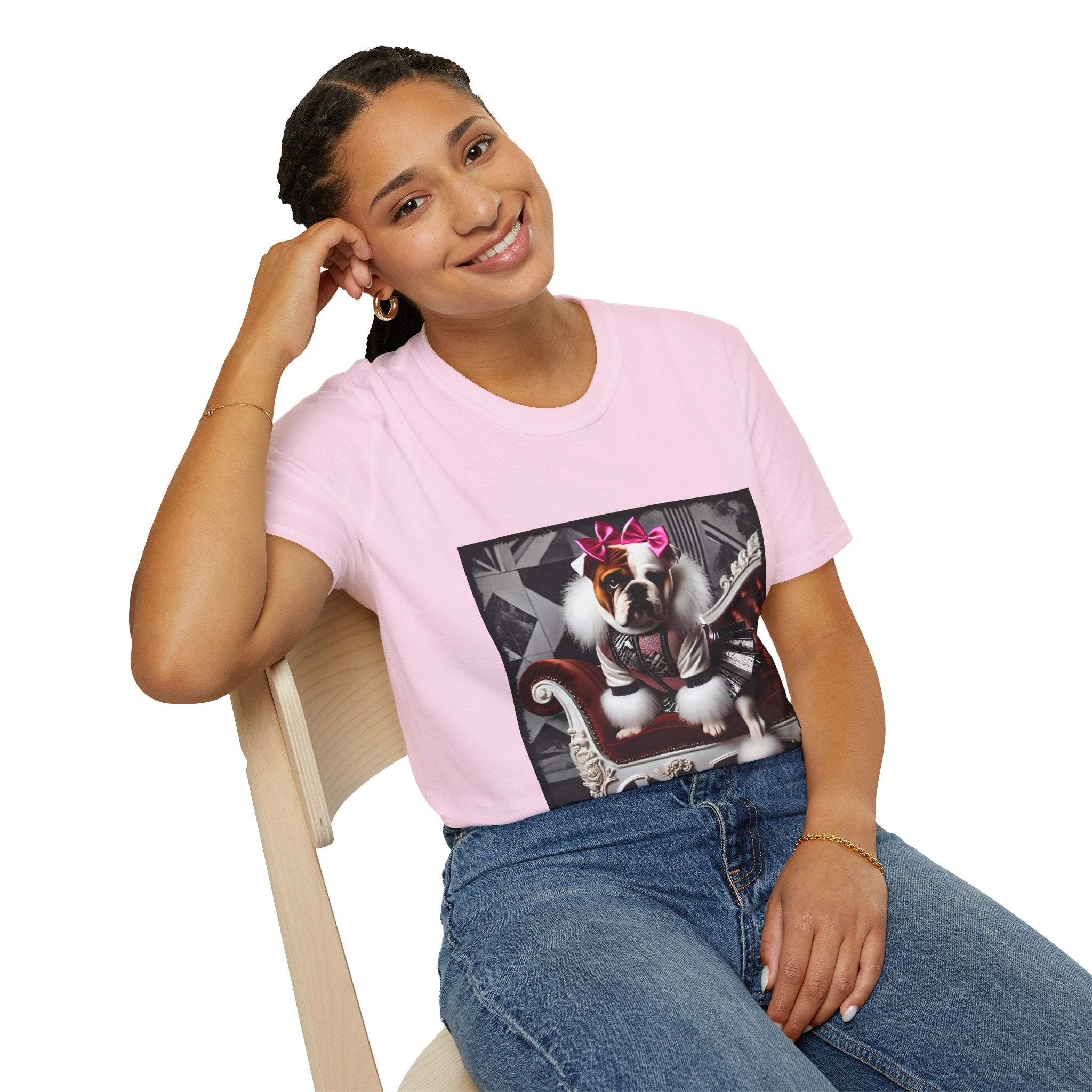 Bulldog Chic Rocker | Unisex Dog T-Shirt