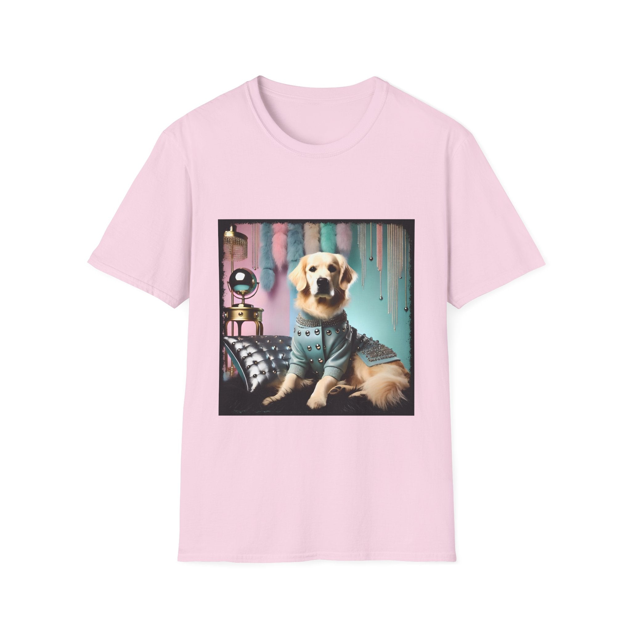 Golden Retriever Shirt | 80s Glam Gal Dog Lover Tee